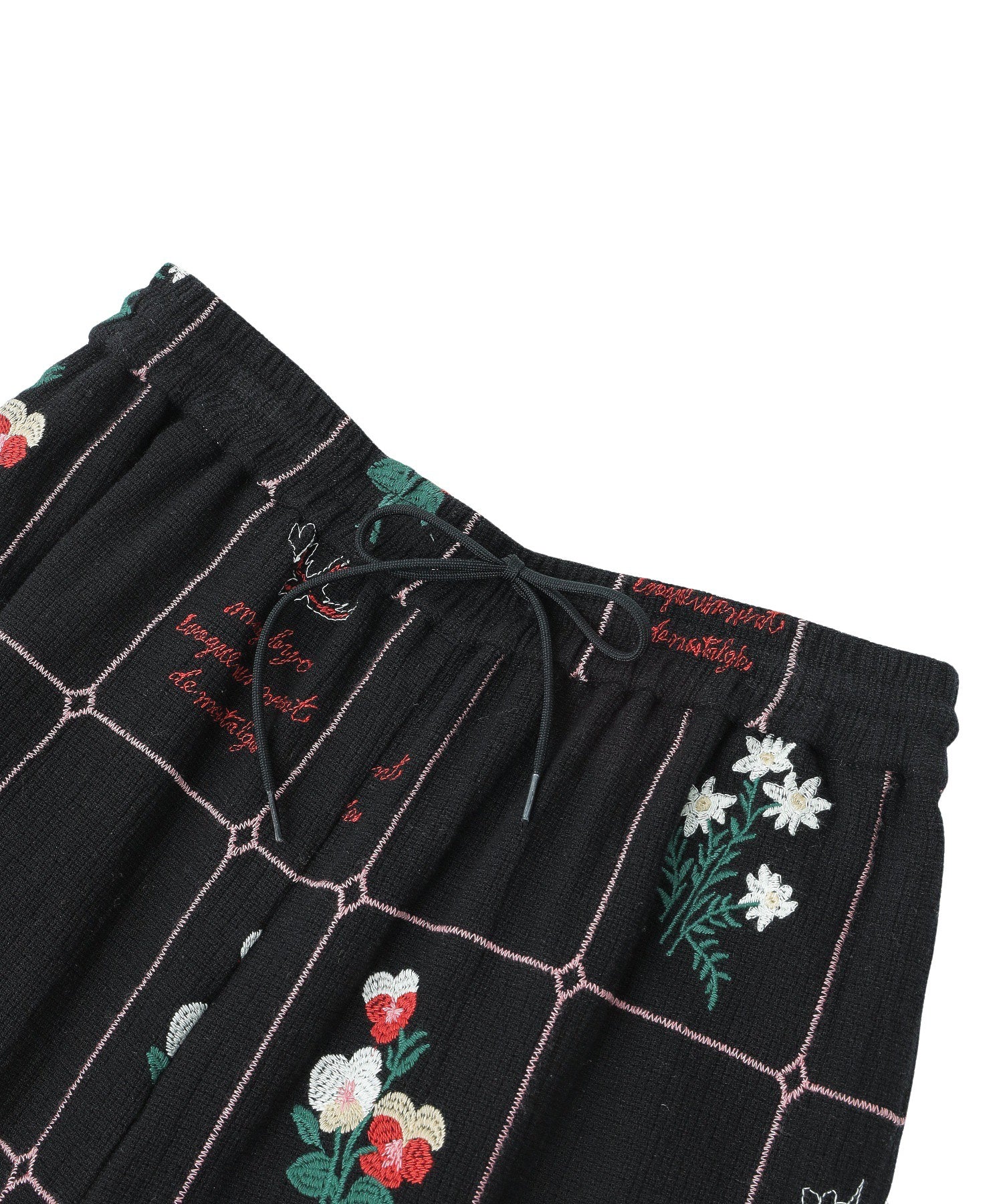 mag.by c/FLOWER EMBROIDERY PANTS