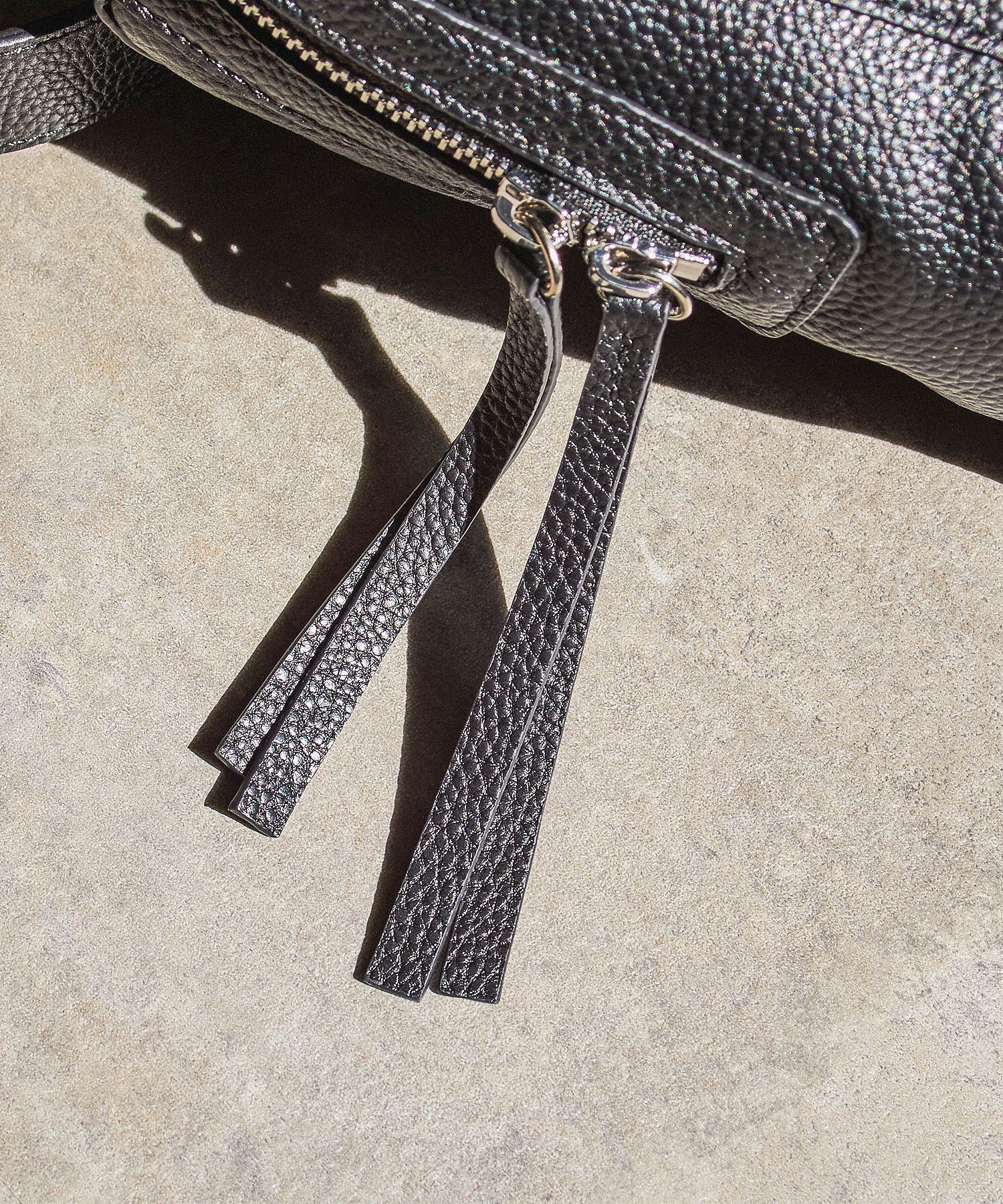 BEAURE/LEATHER BIG SHOULDER BAG