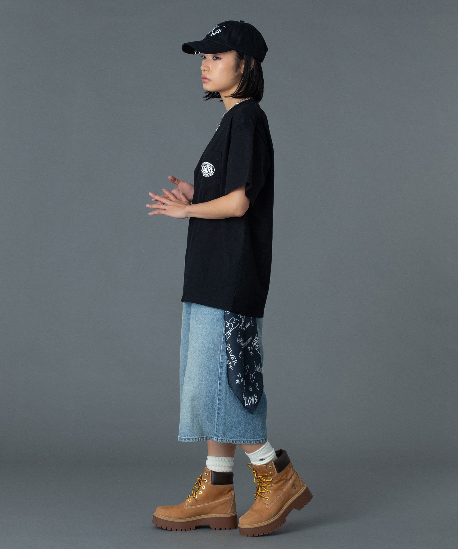 CHECKER OVAL LOGO POCKET S/S TEE