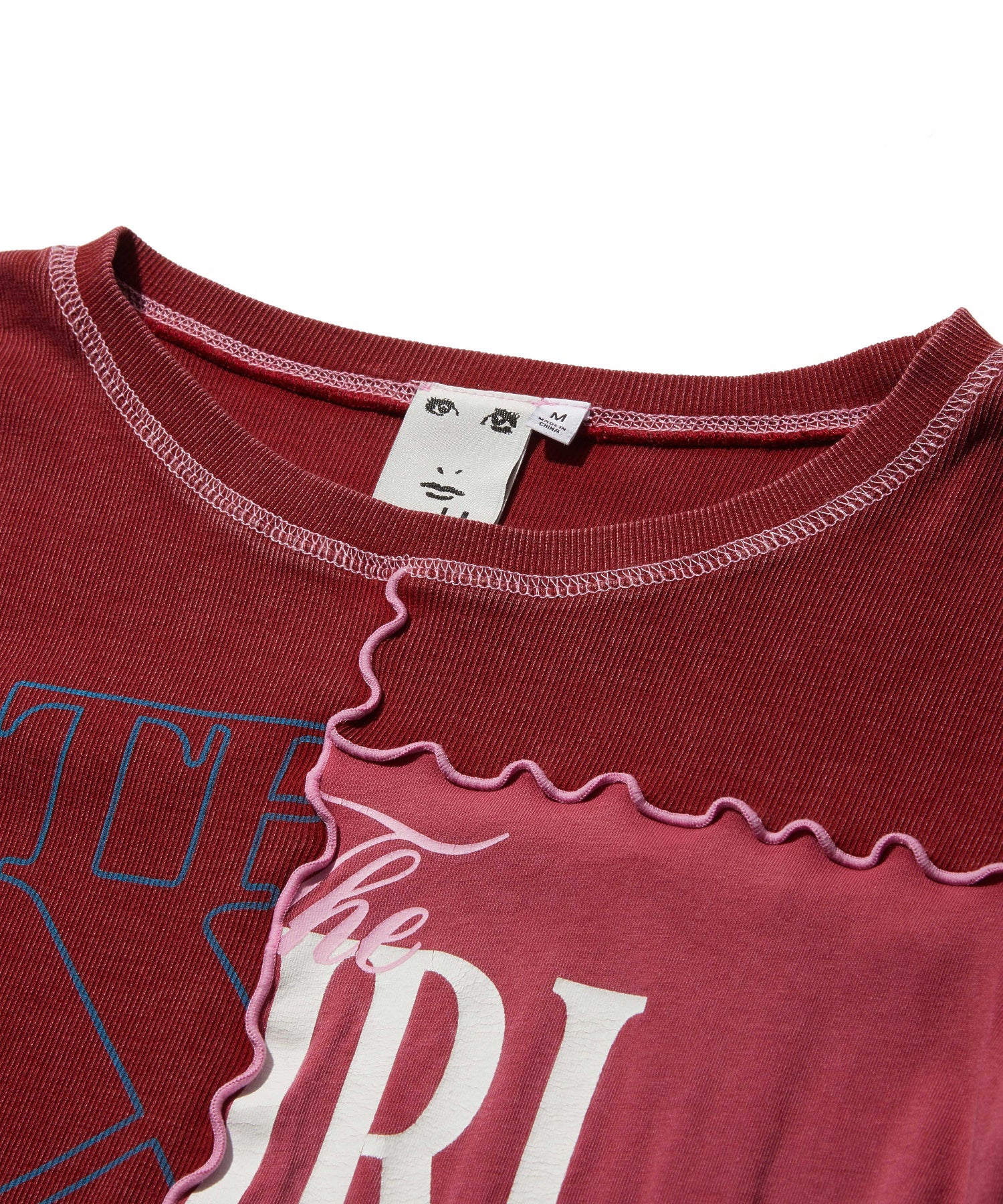 FADED REMAKE STYLE L/S COMPACT TOP