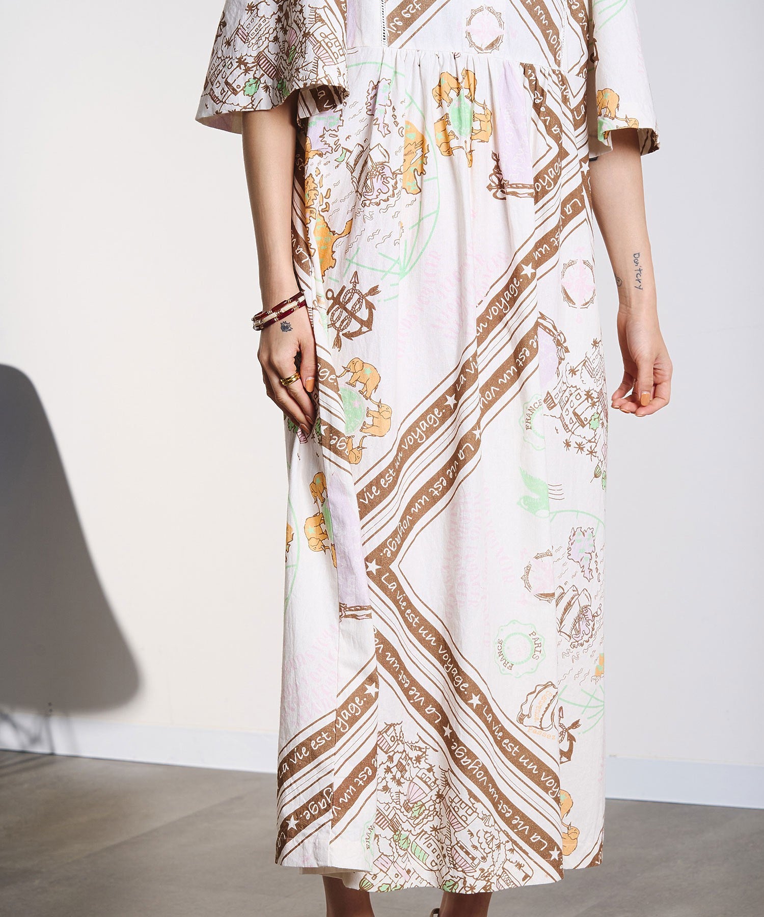 HLAADA for ROSEBUD/VOYAGE PRINT DRESS