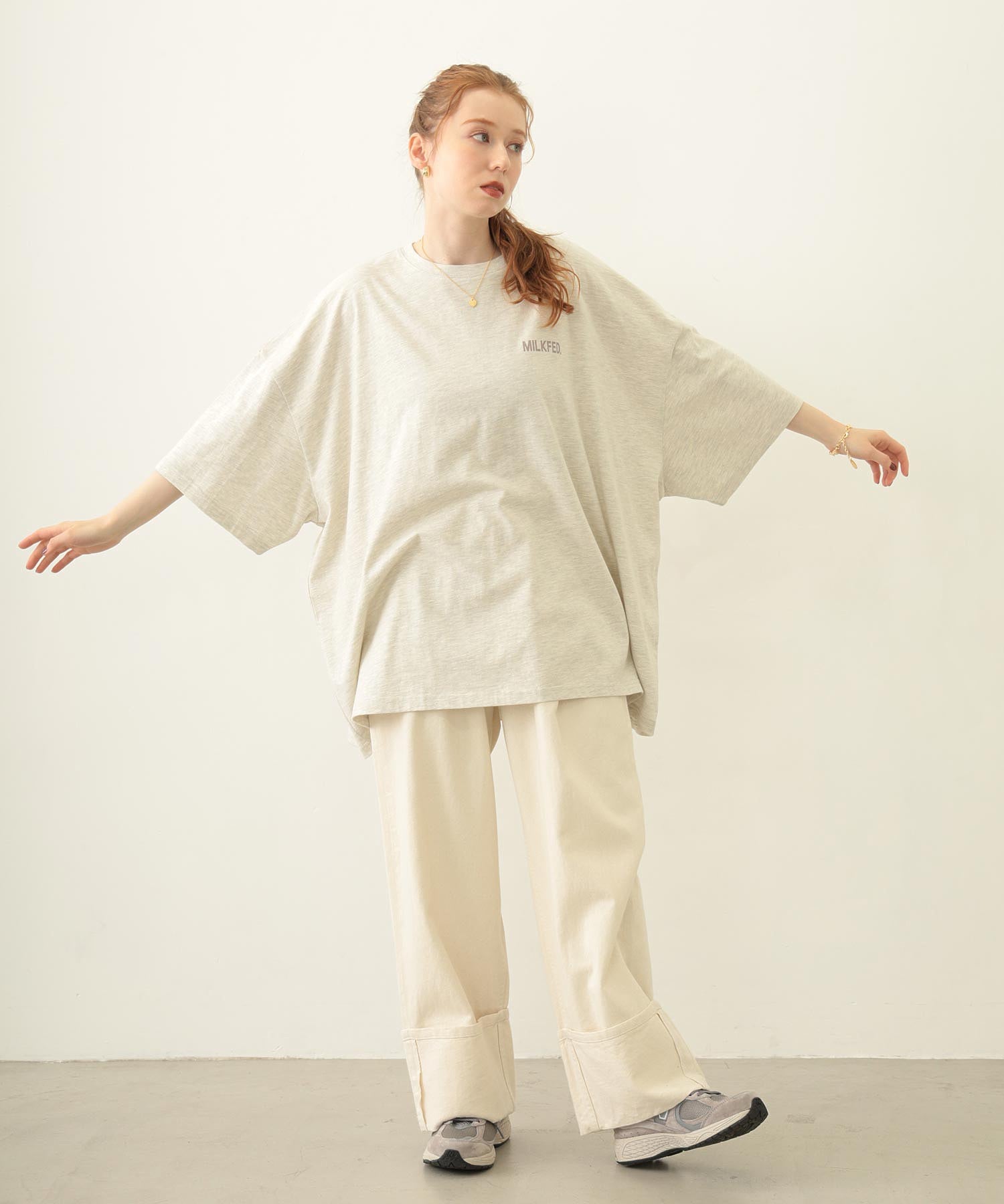 MILKFED. AT HEAVEN27 SUPER BIG S/S TOP