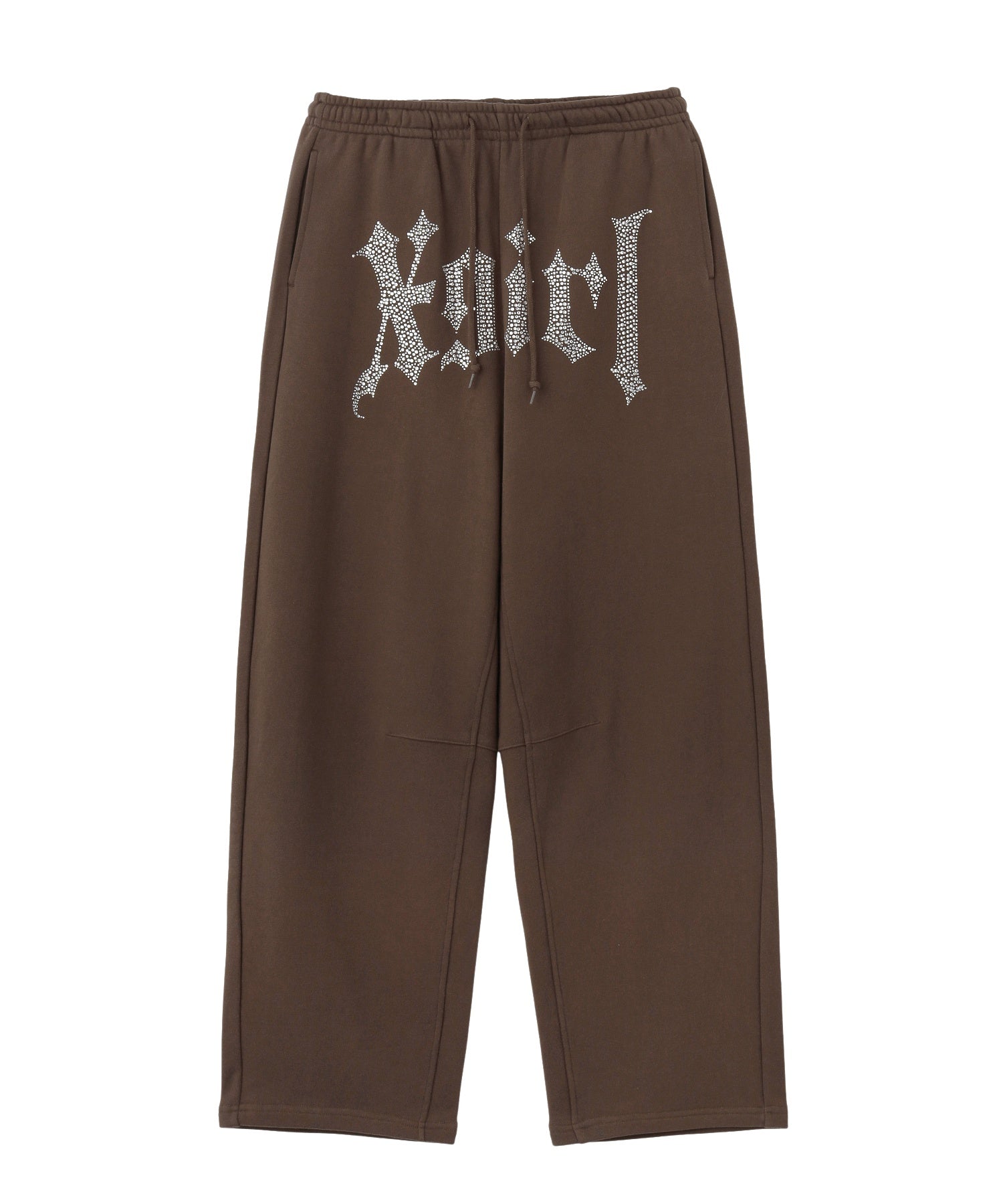RHINESTONE BLACKLETTER LOGO SWEATPANTS