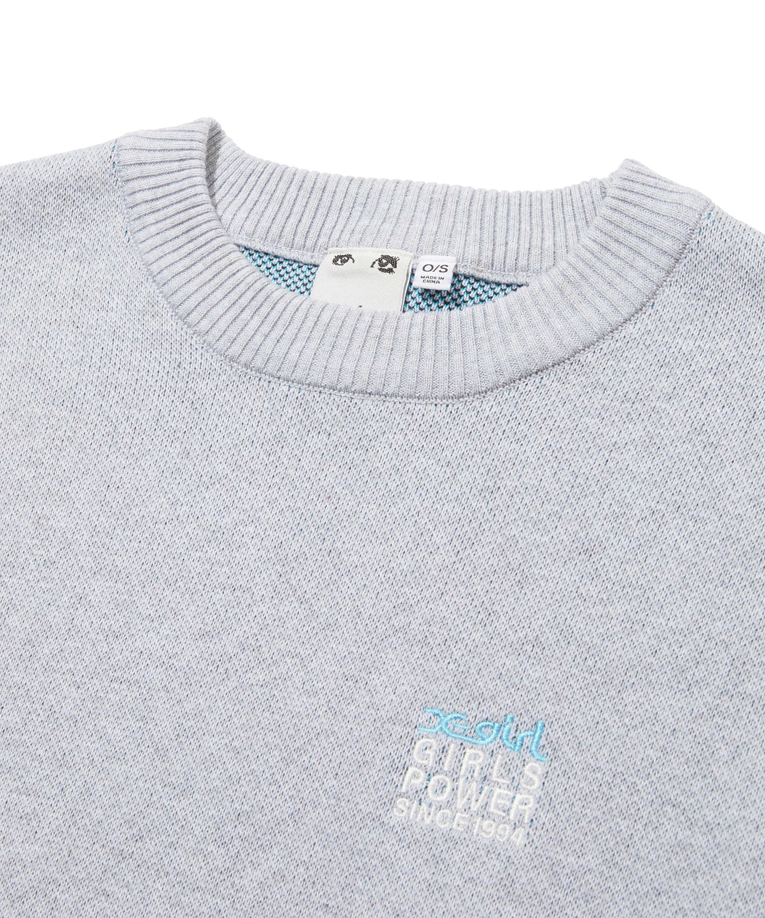 BOX LOGO AND FACE JACQUARD KNIT TOP
