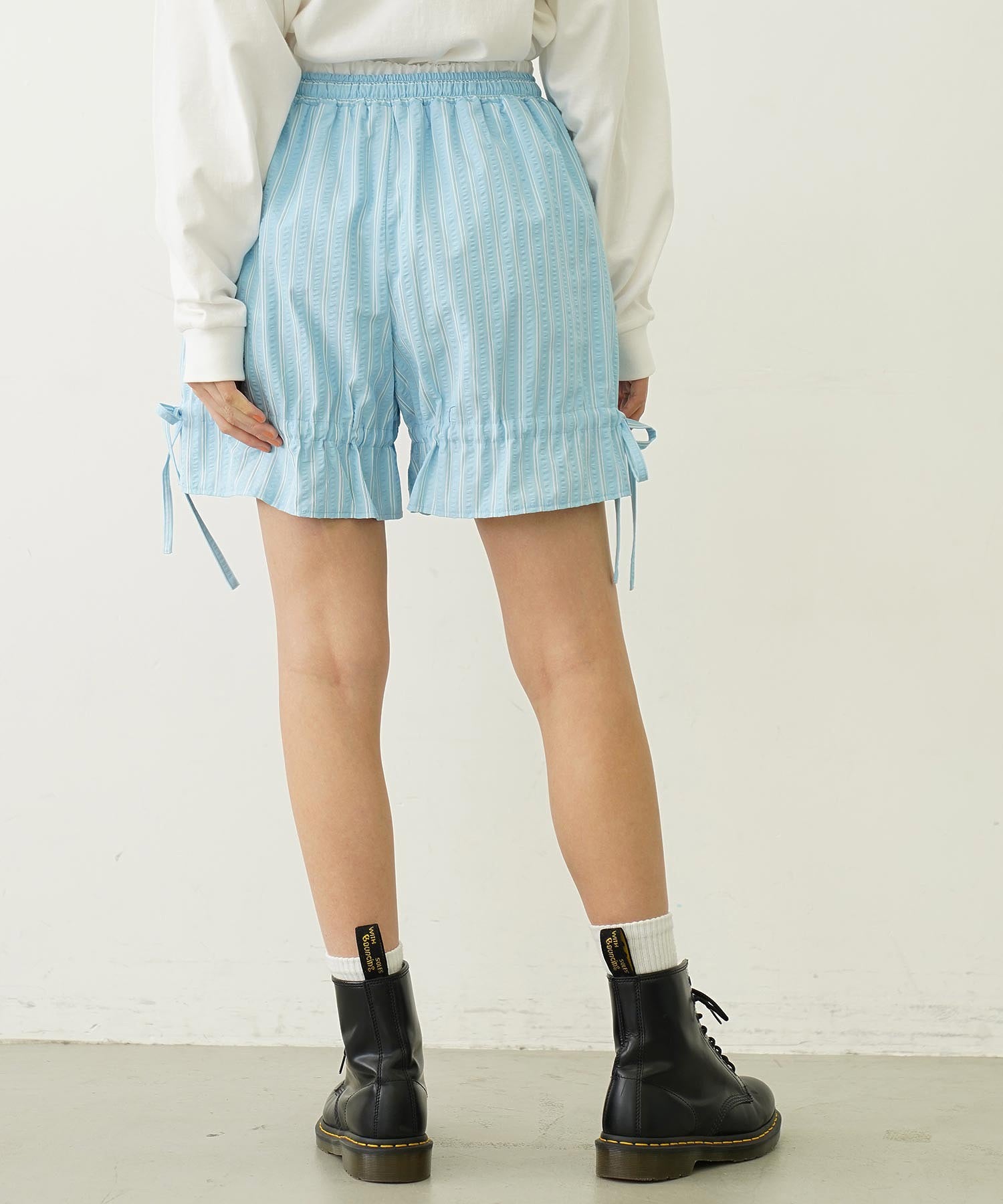 POINTED RIBBON SHORT PANTS