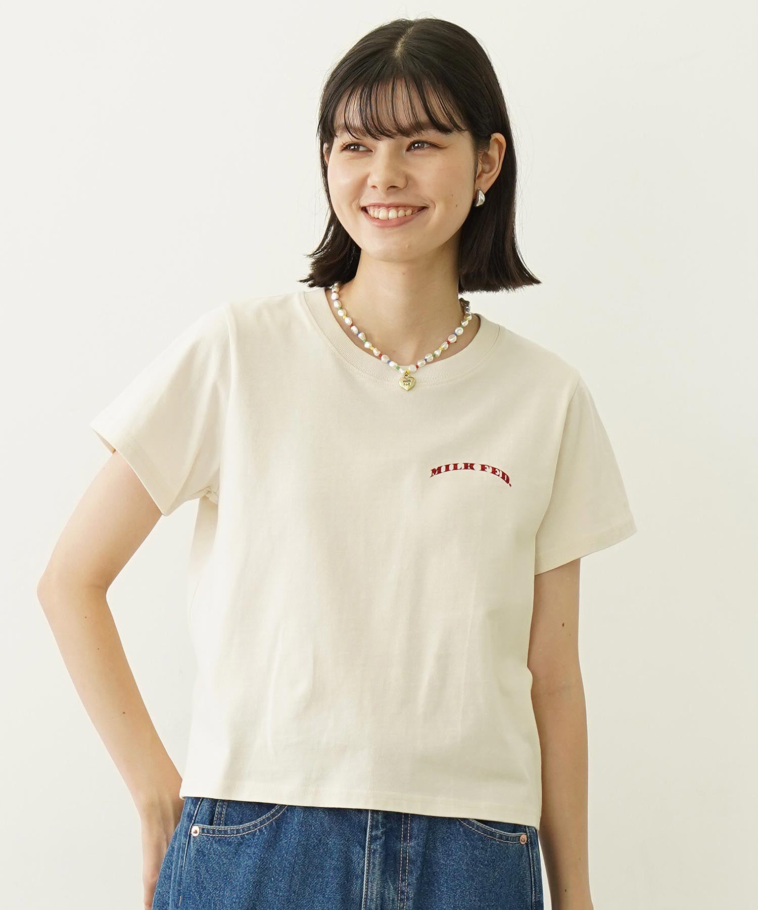 GLITTER  CHERRY COMPACT S/S TEE