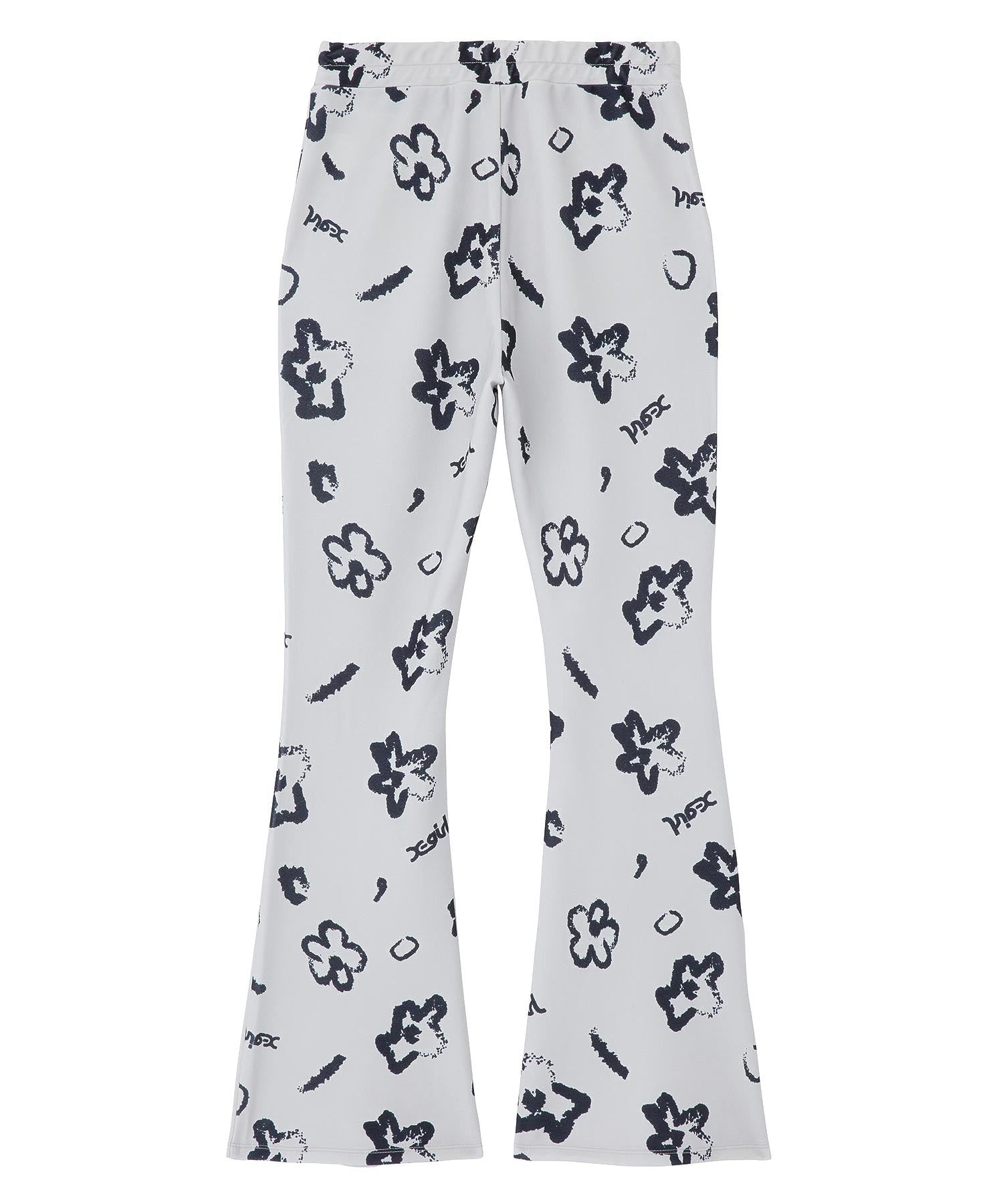 HANDWRITTEN FLOWER JERSEY FLARE PANTS X-girl