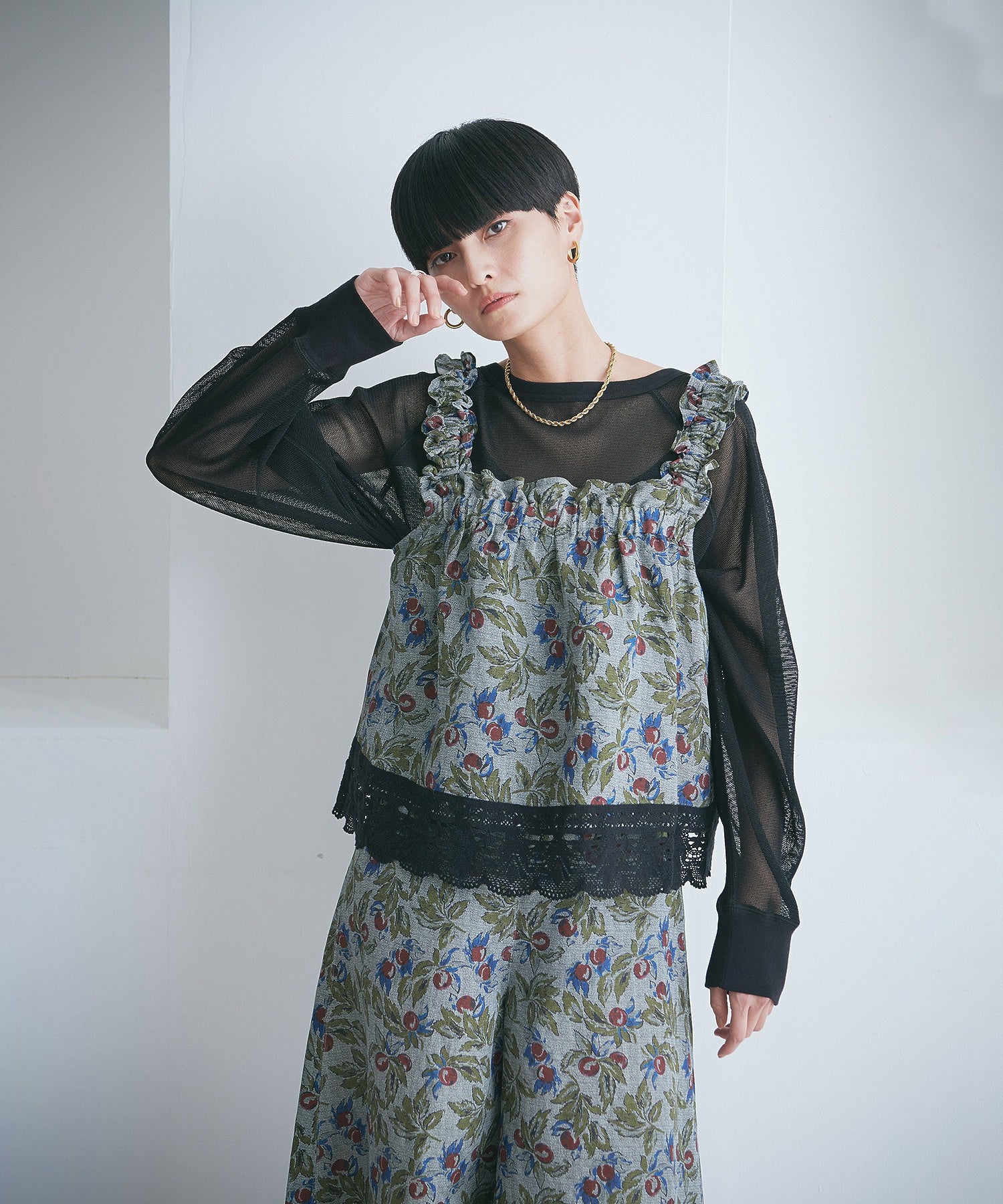 フルーツプリントキャミソール