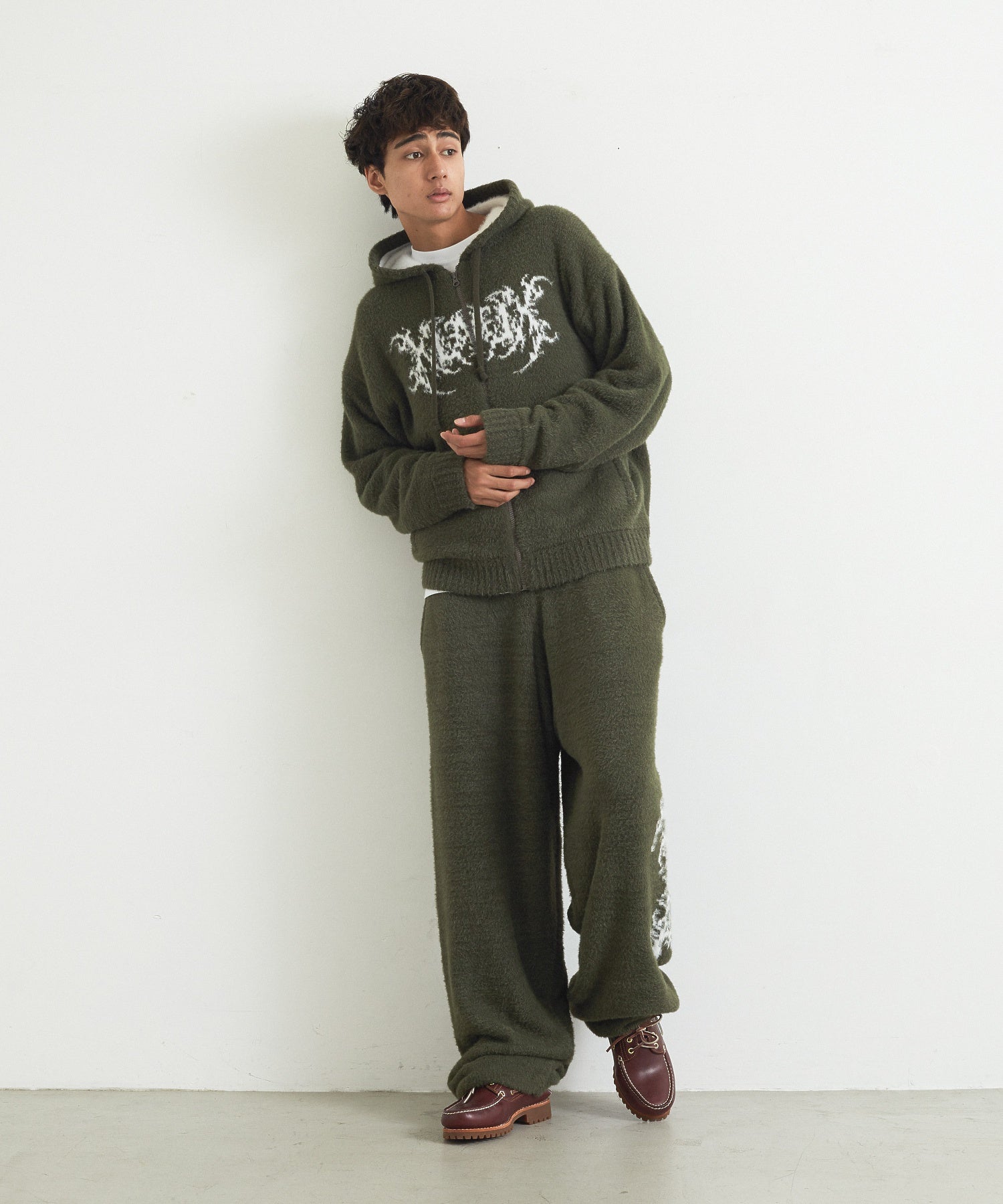 JACQUARD KNIT PANTS
