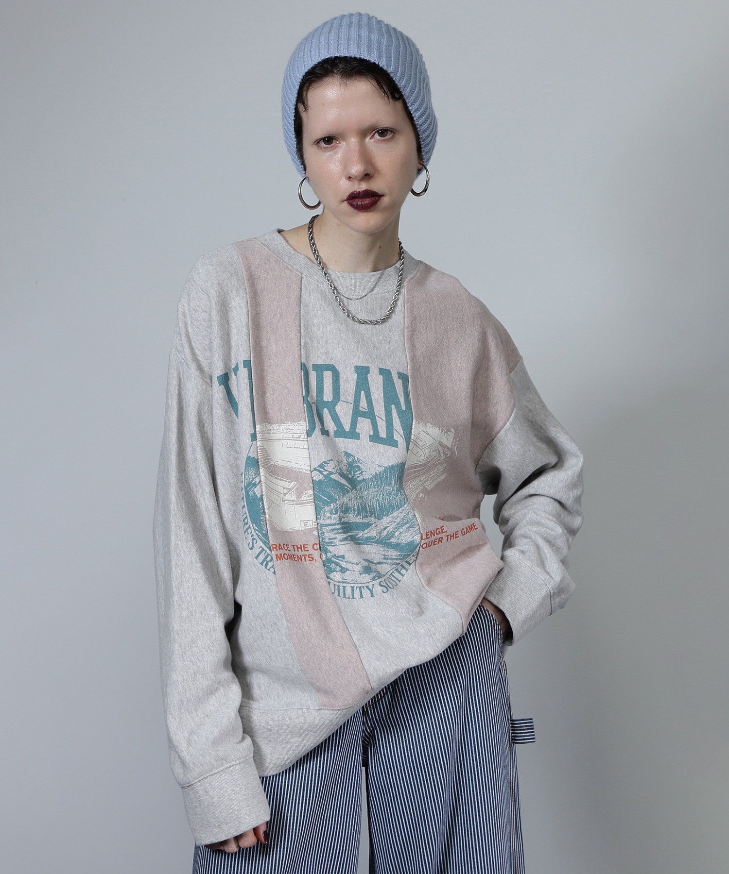 ヴィンテージロゴリメイクライクトップス