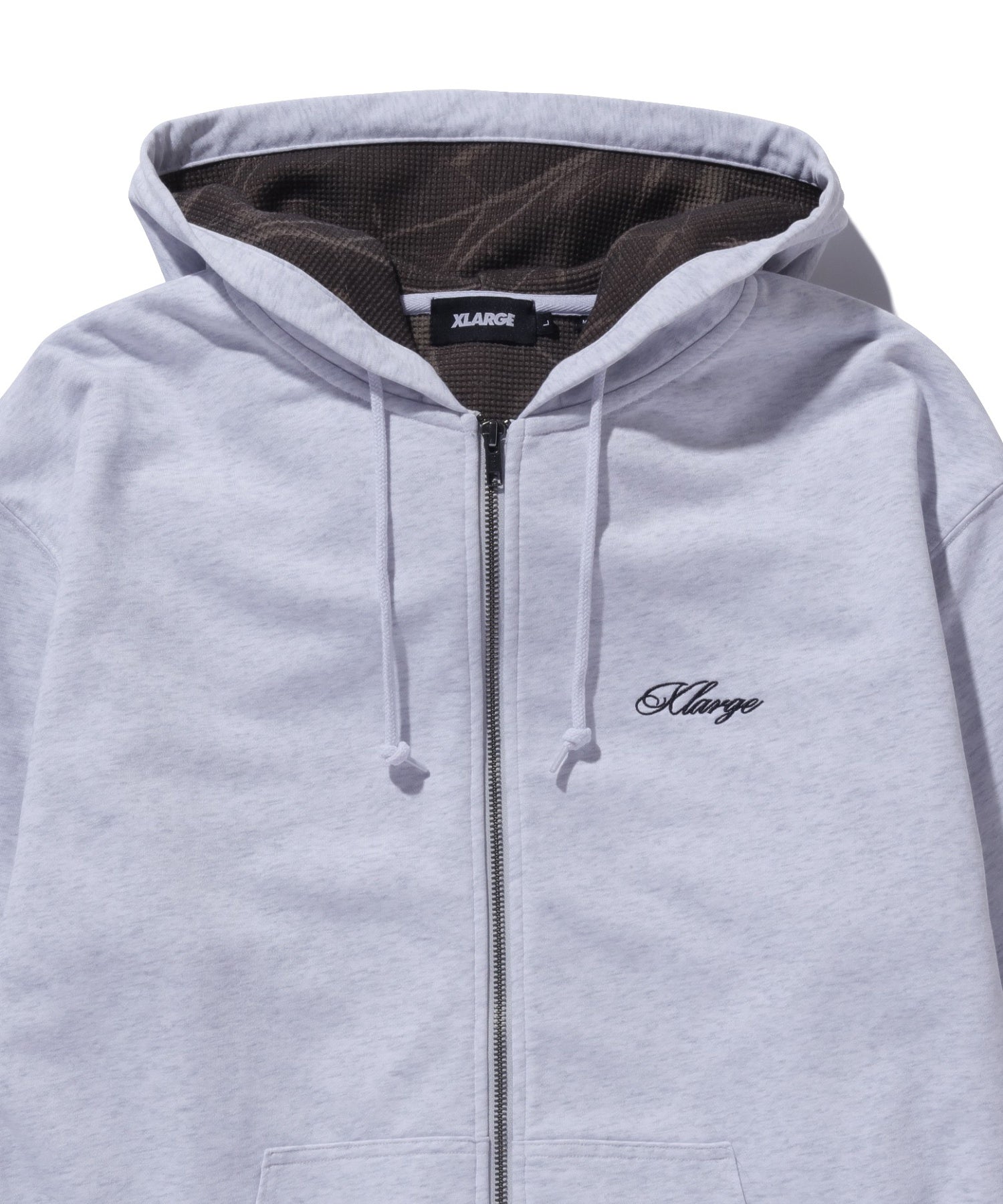DOUBLE LAYERED ZIP HOODED SWEATSHIRT