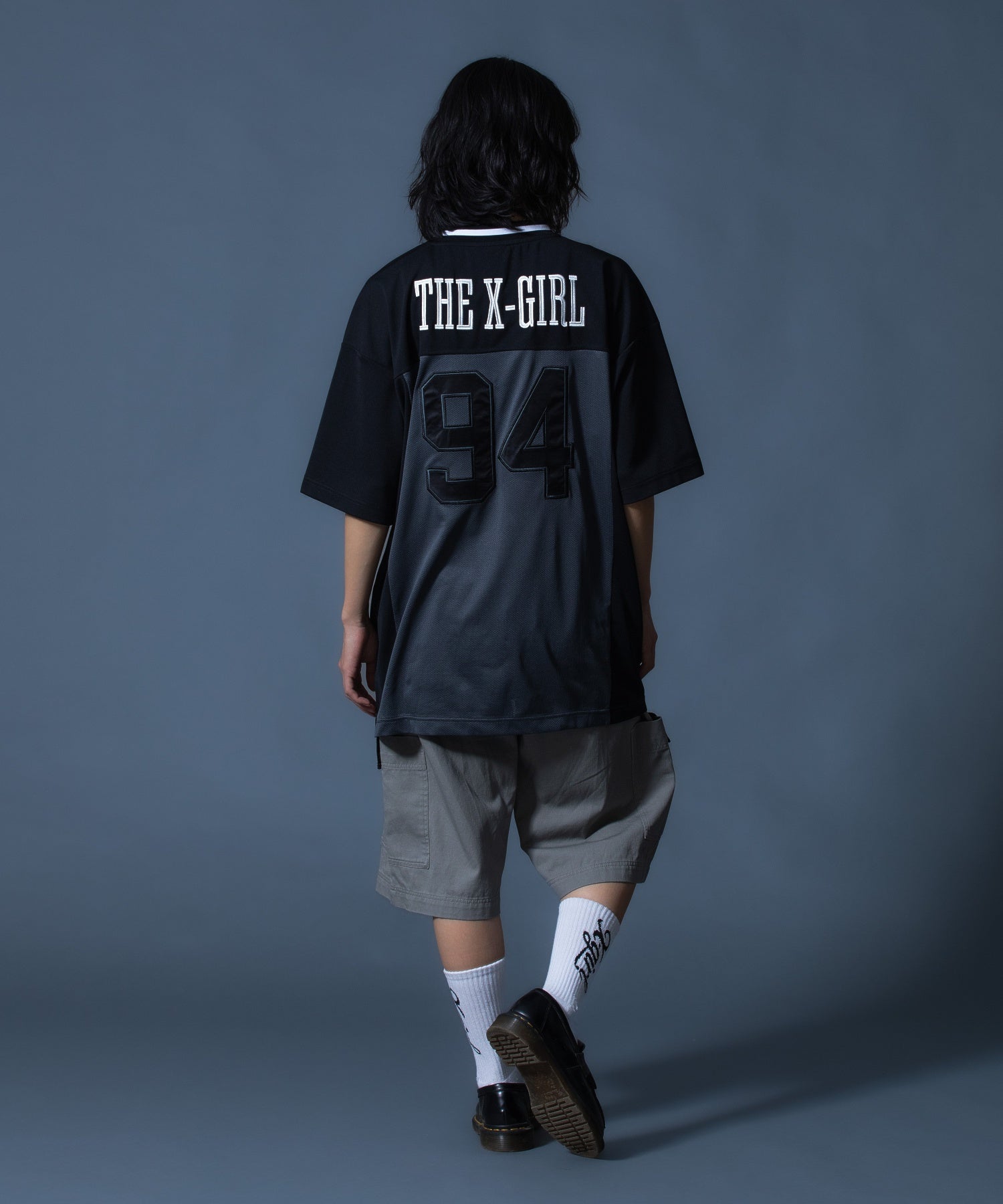 FACE LABEL FOOTBALL TEE DRESS