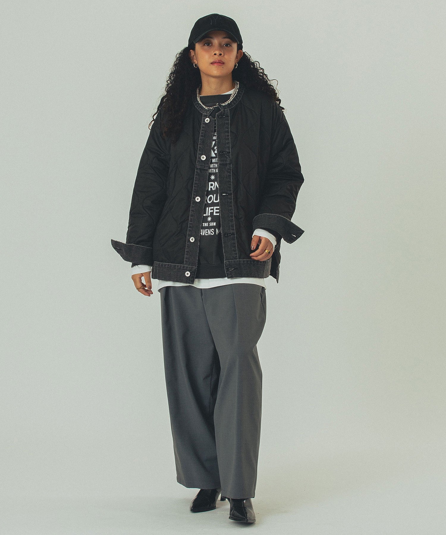 model:168cm 着用サイズ:ONE SIZE