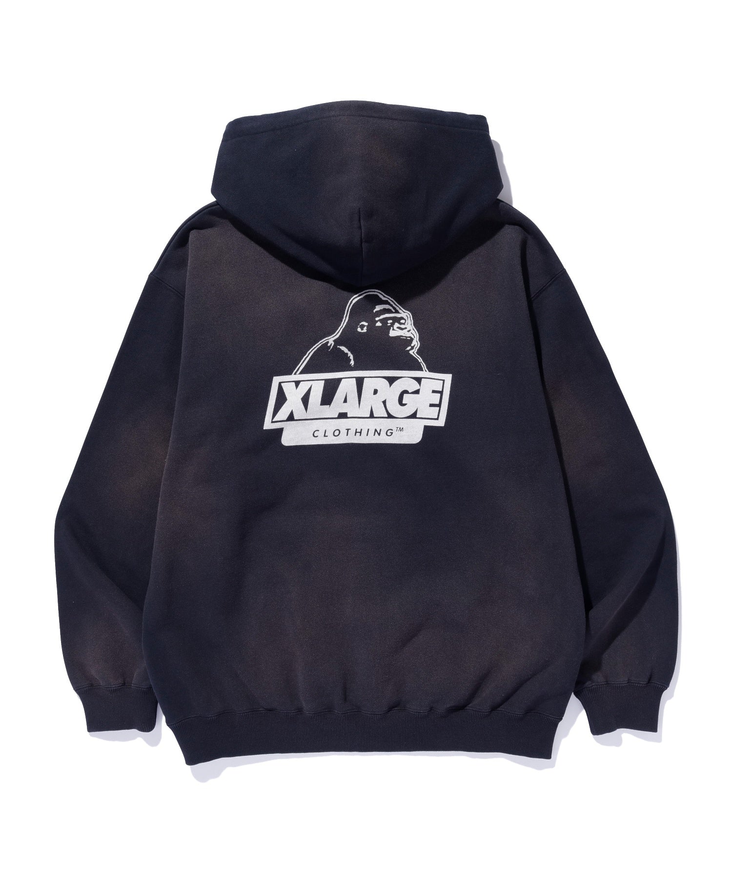 DISCHARGE PRINTED SLANTED OG HOODED SWEATSHIRT