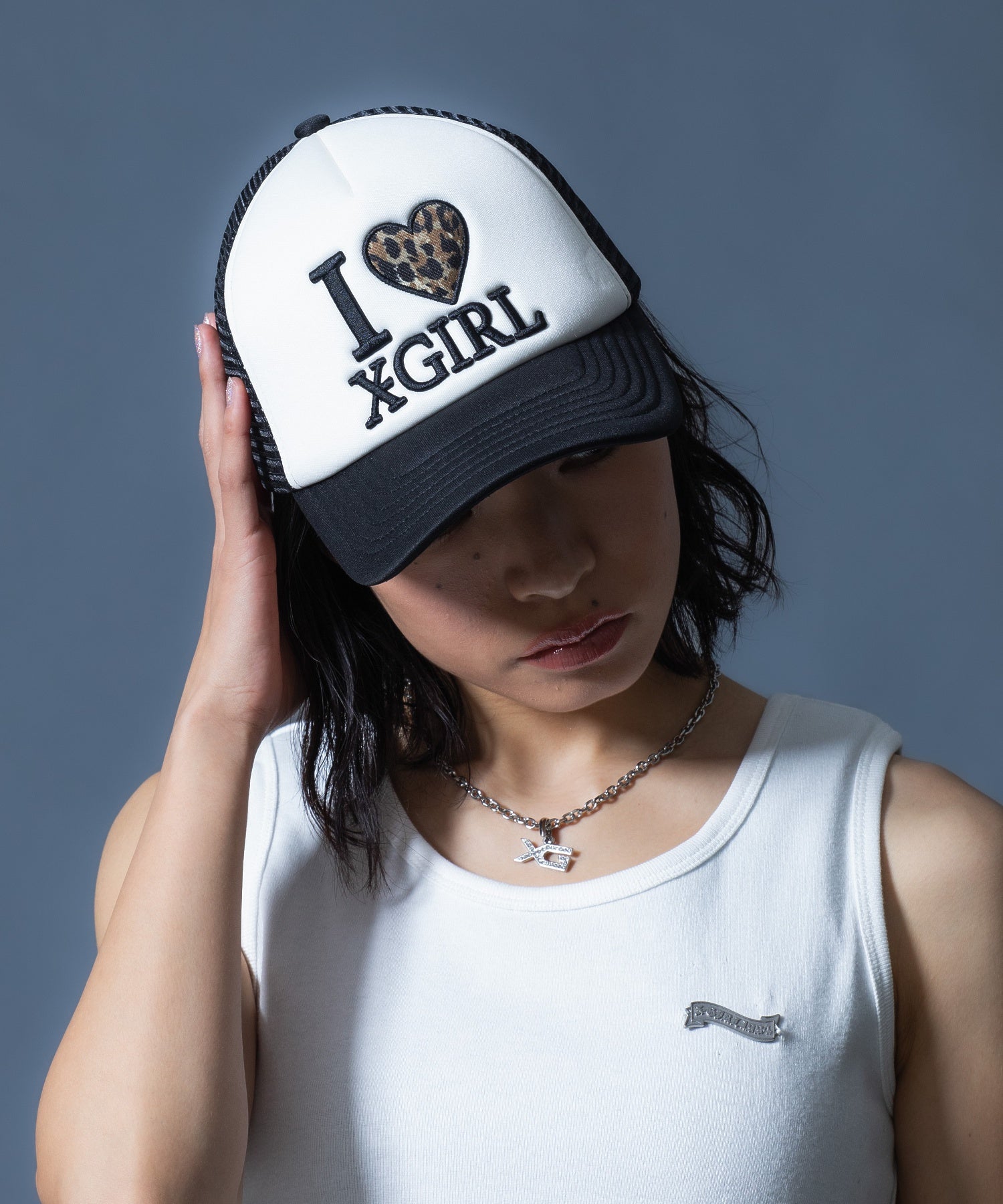 I LOVE X-GIRL TRUCKER CAP