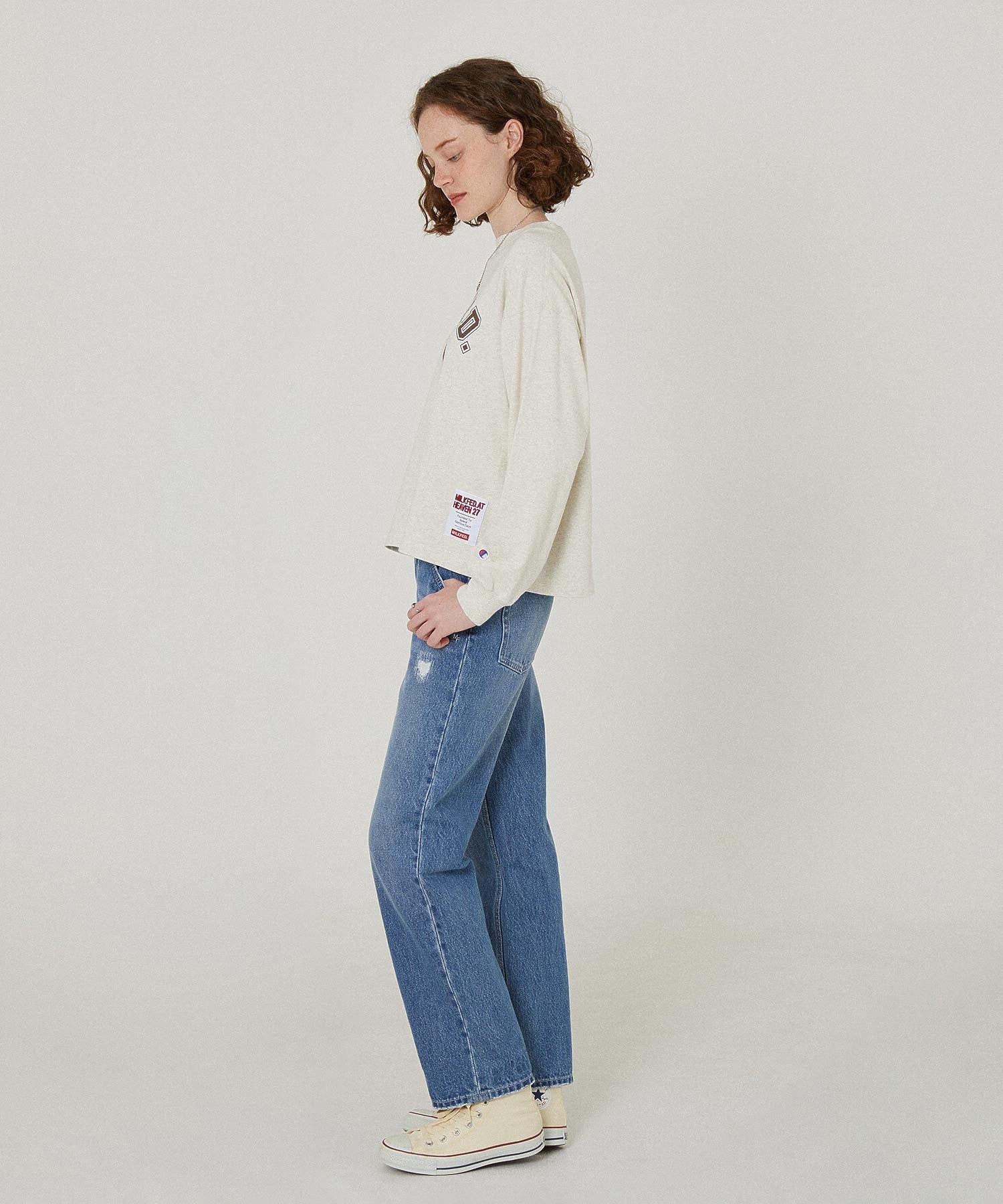 MILKFED.×CHAMPION LS TEE