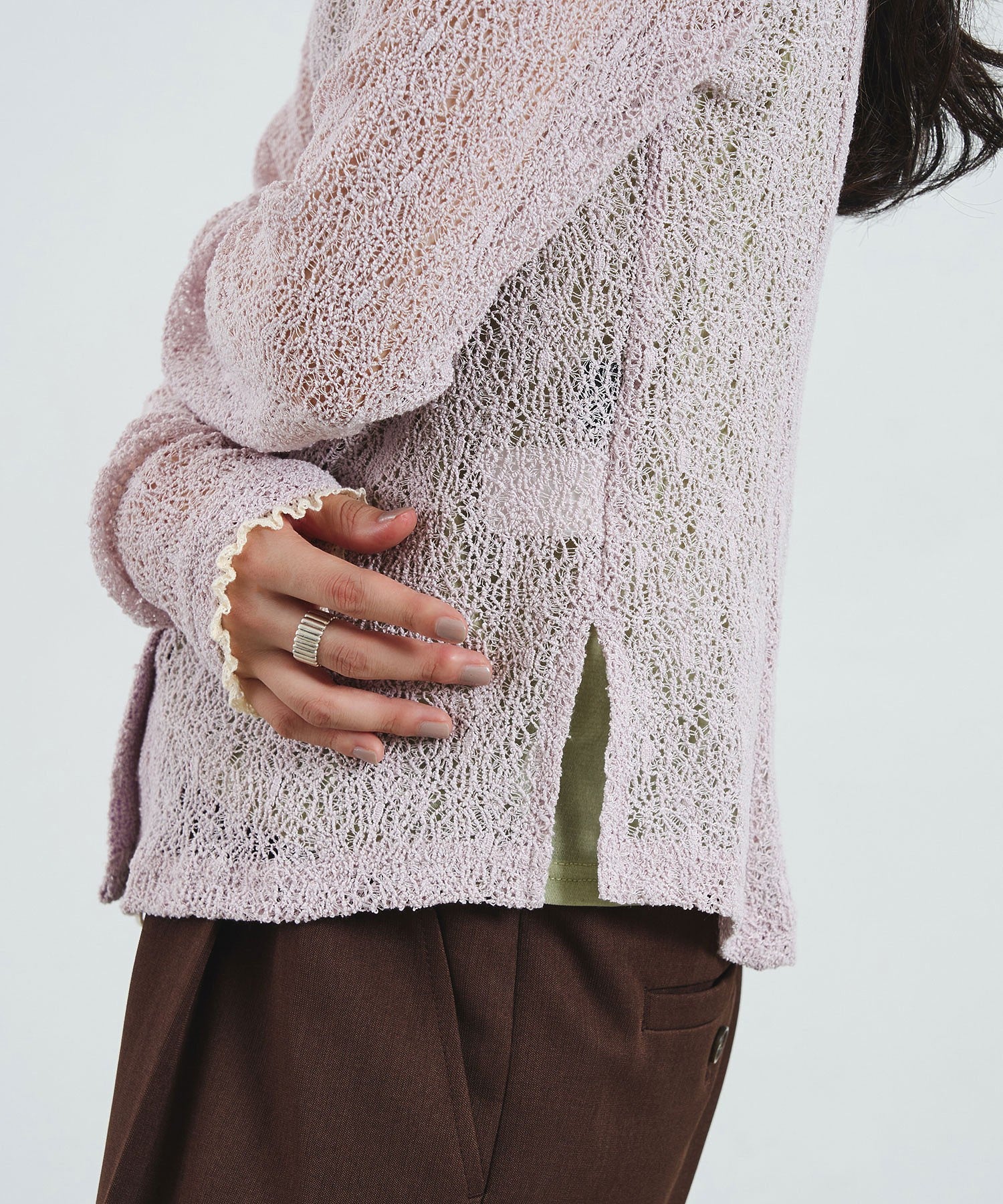 STRETCH LACE TOP