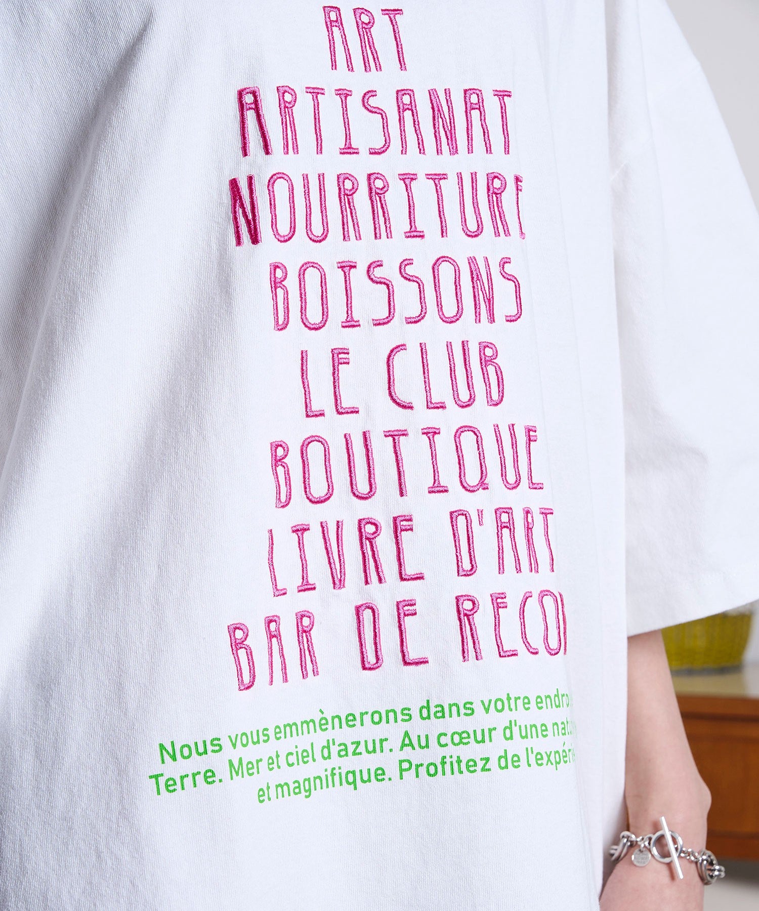 GENE HEAVENS/EMBROIDERY LOGO BIG TEE