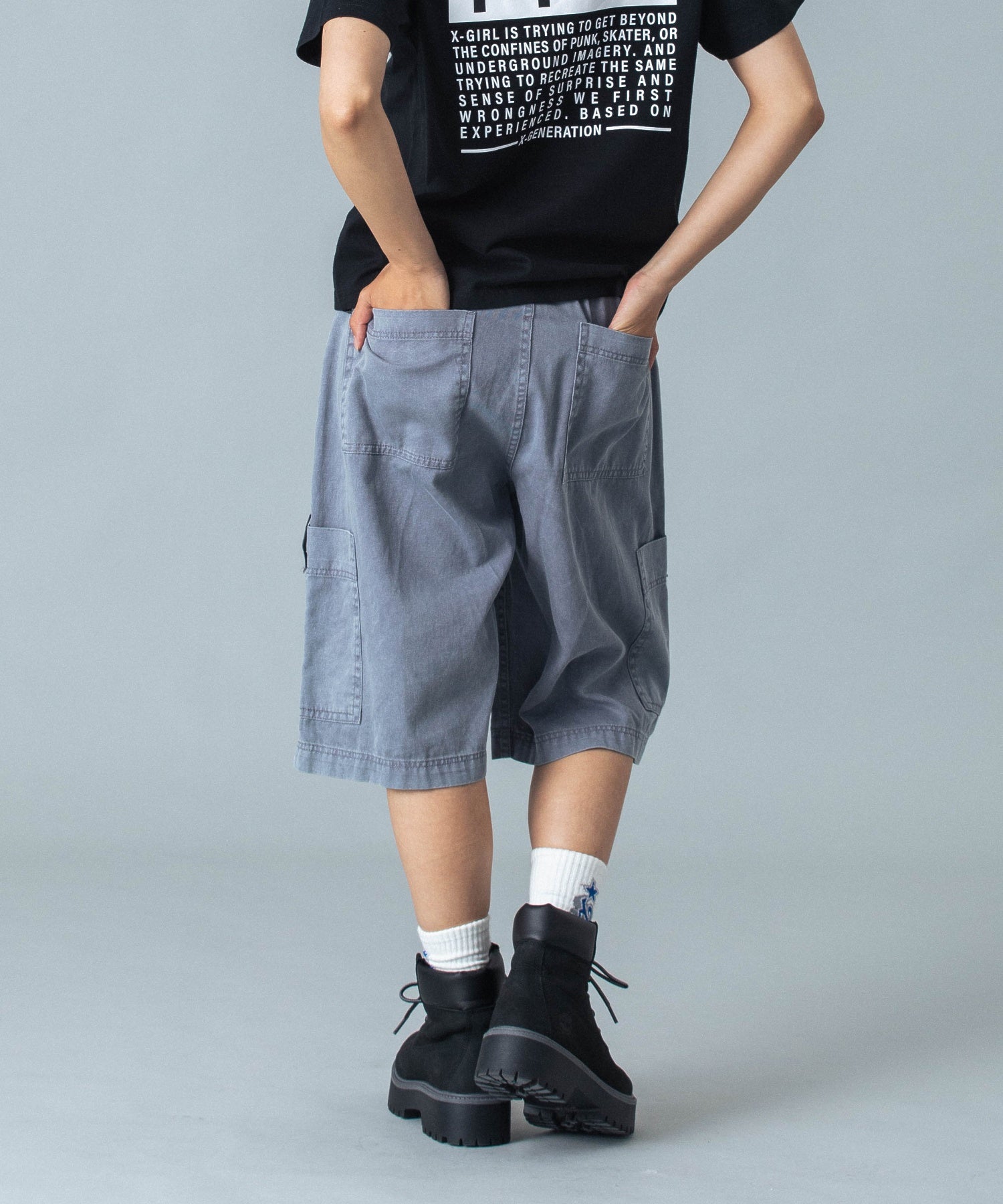 FADED FACE EASY HALF PANTS