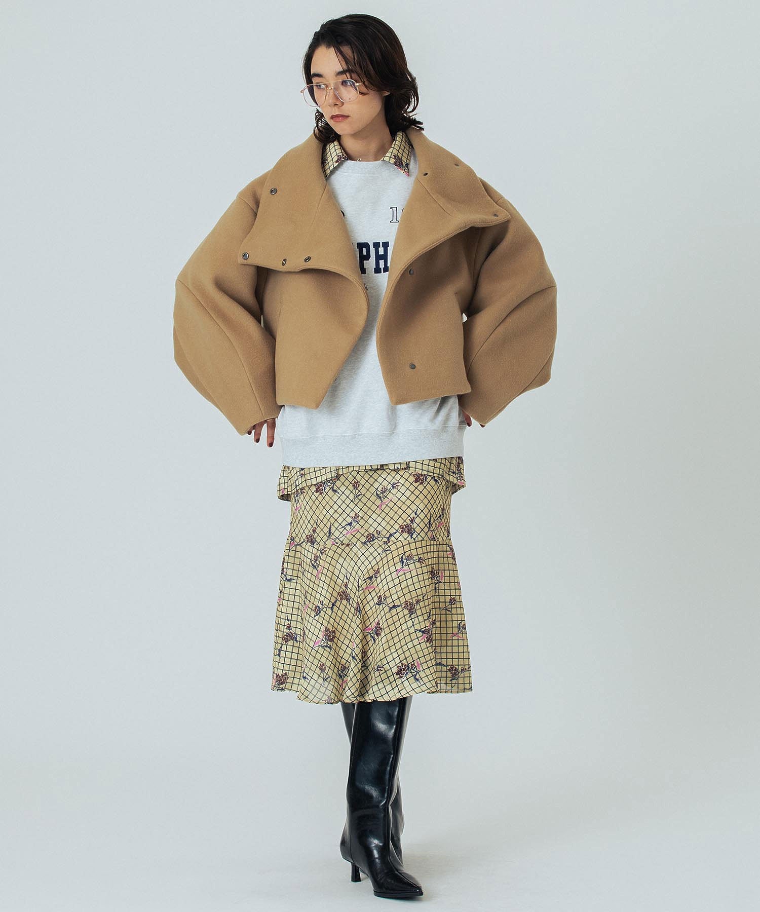 model:172cm 着用サイズ:M