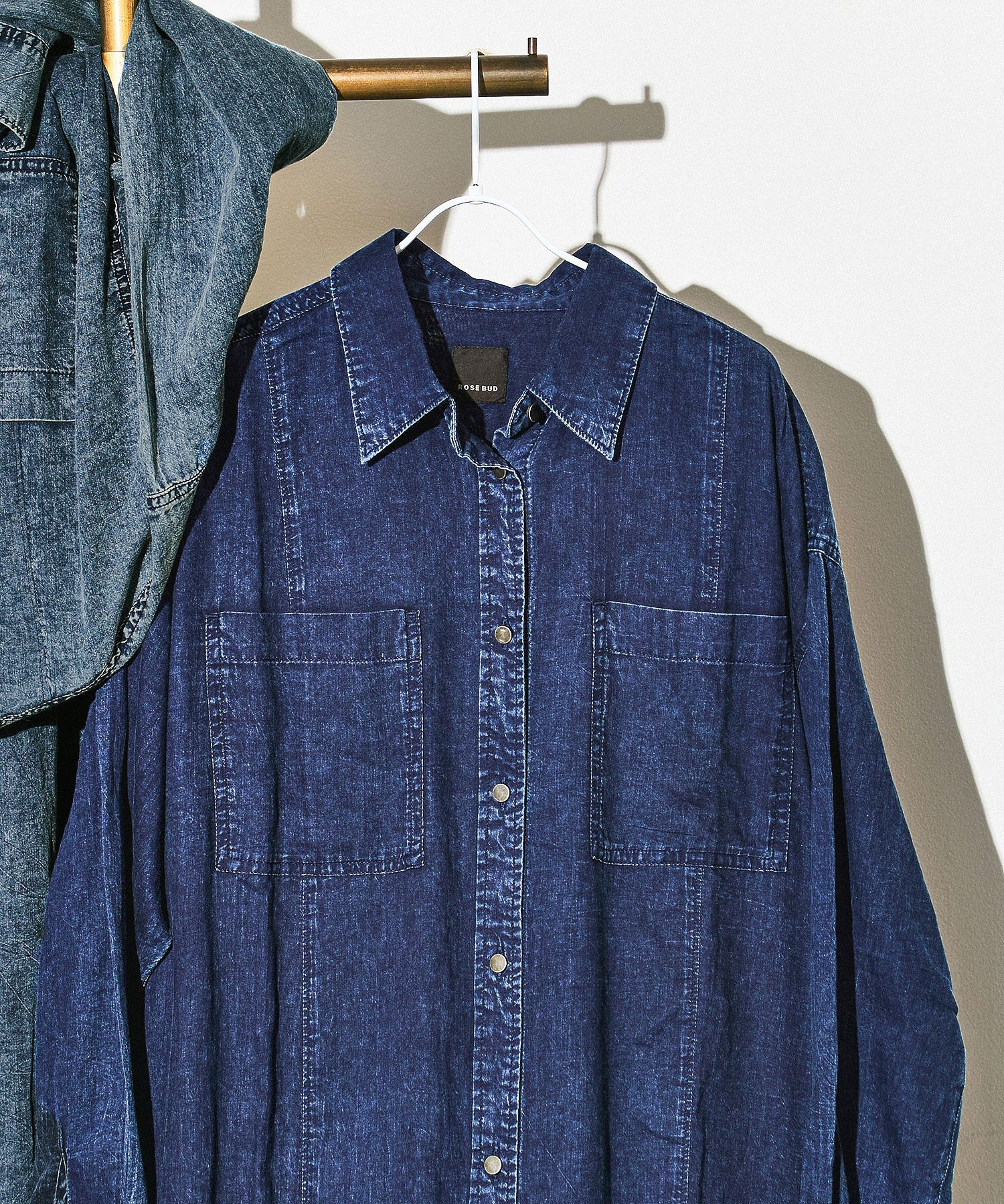 【WEB・一部店舗限定】DENIM LIKE SHIRT DRESS