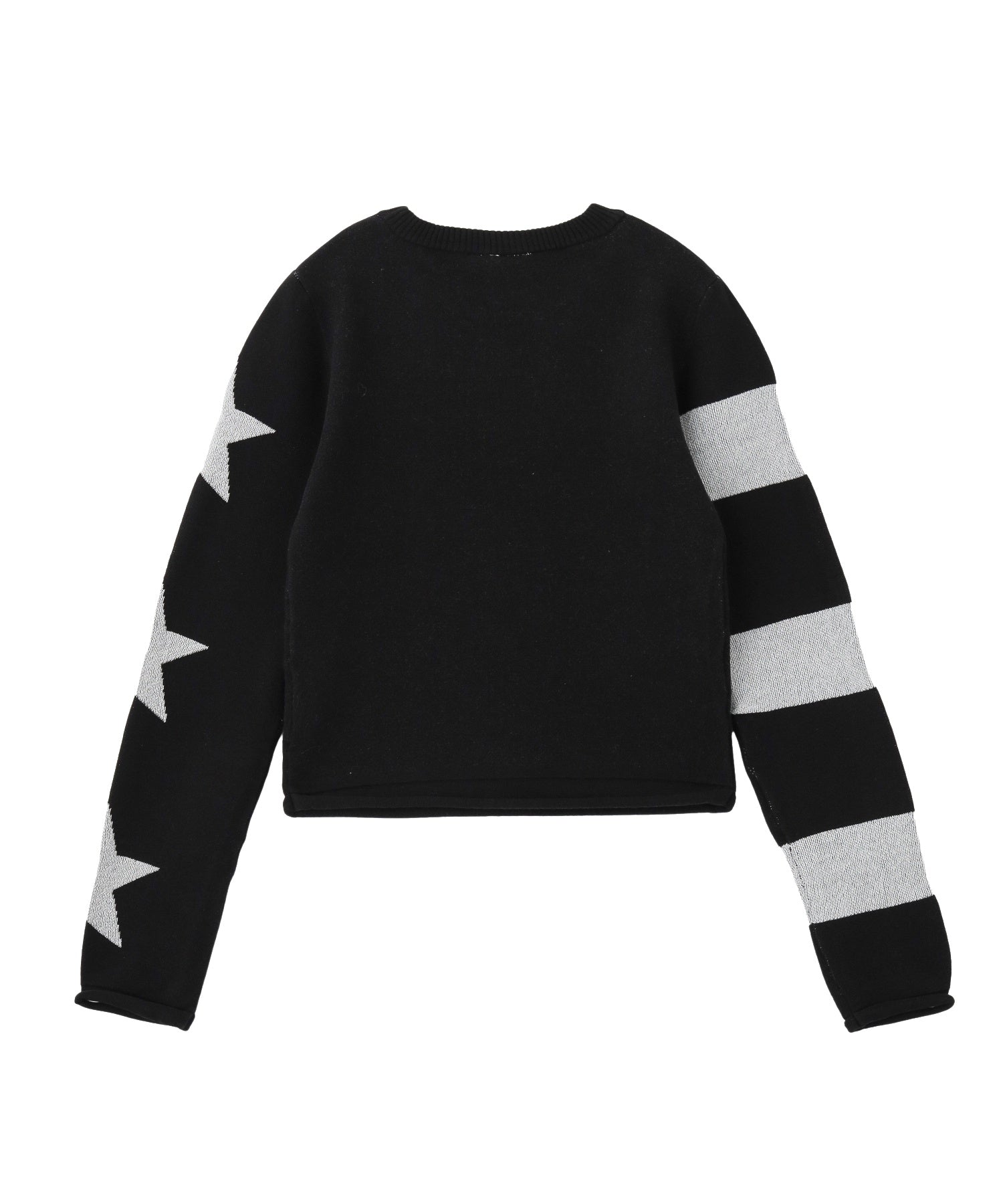 EMBLEM LOGO JACQUARD COMPACT KNIT TOP