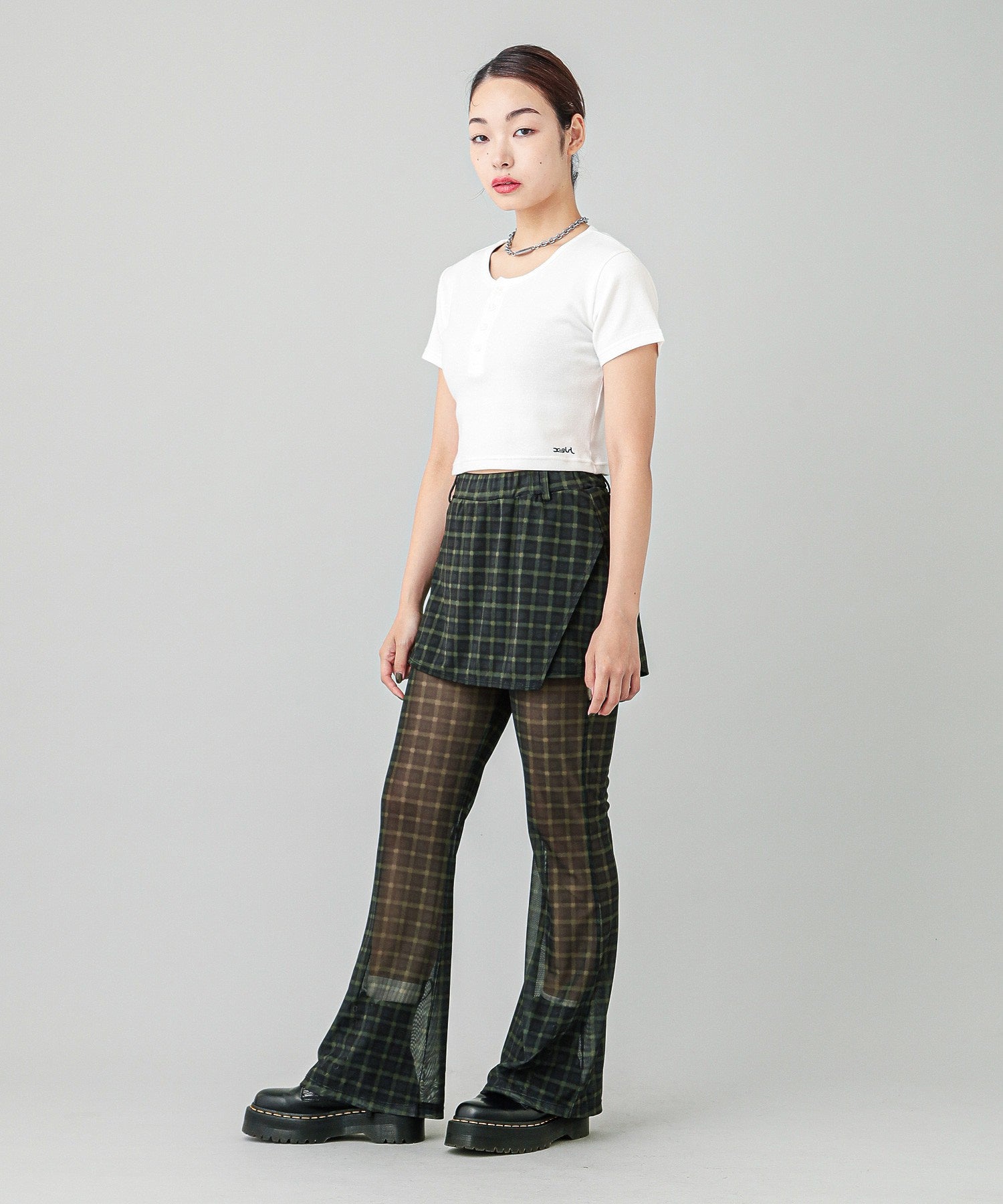 LAYERED SHEER PANTS