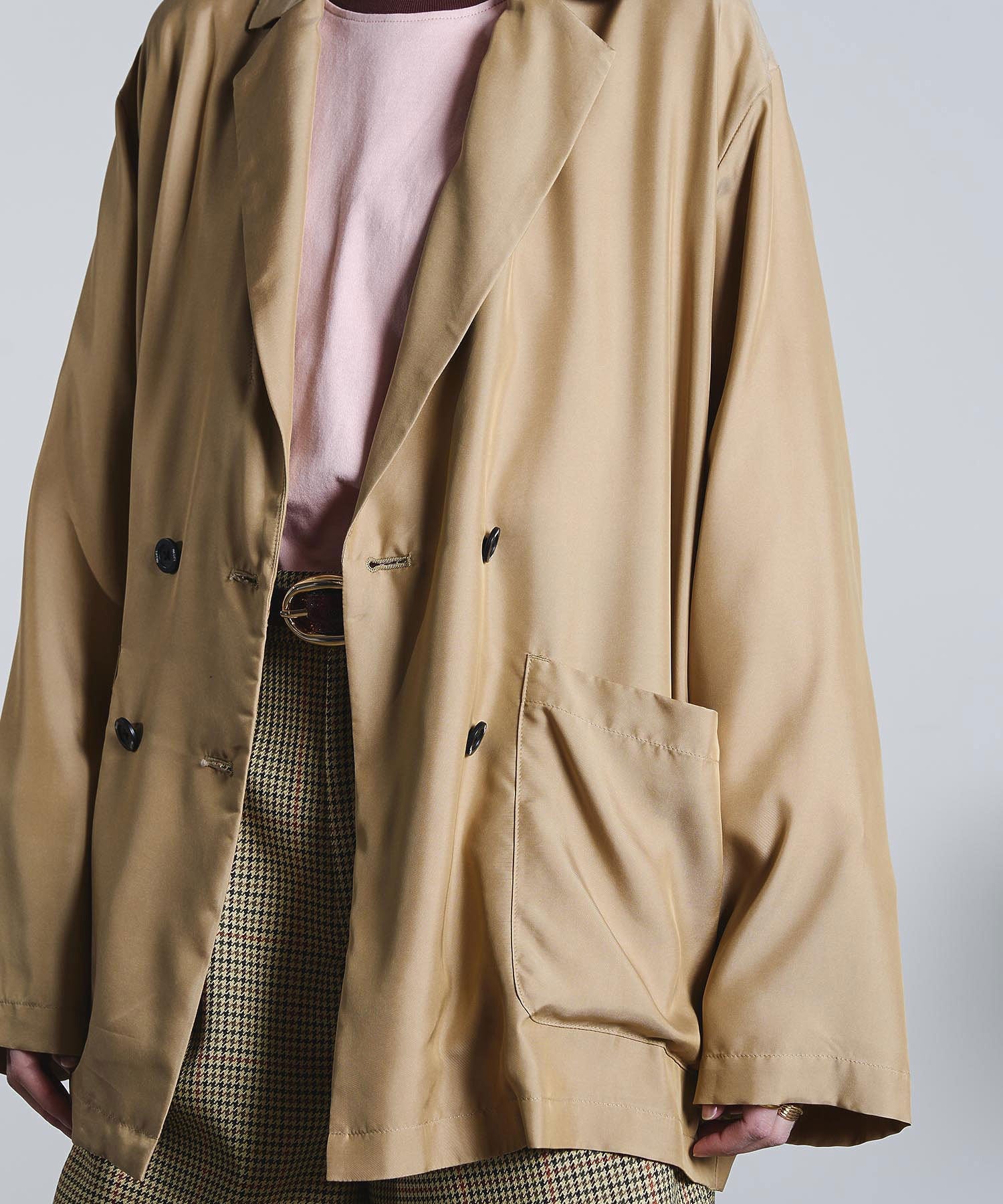 mici/DOUBLE BREAST TAILORED JACKET