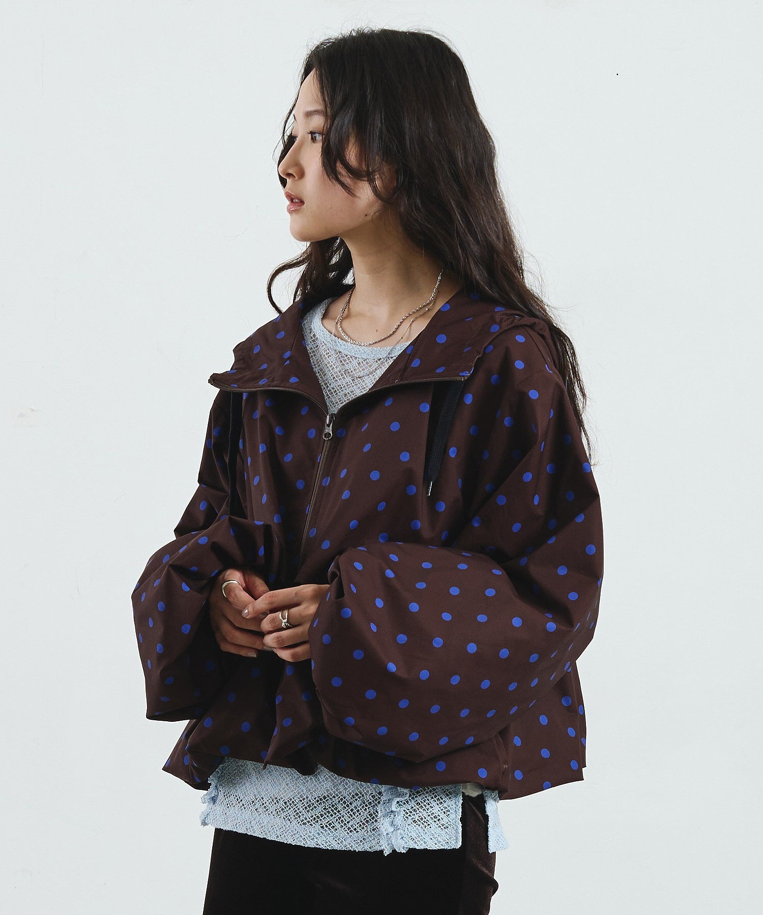 POLKA DOT PUFF BLOUSON