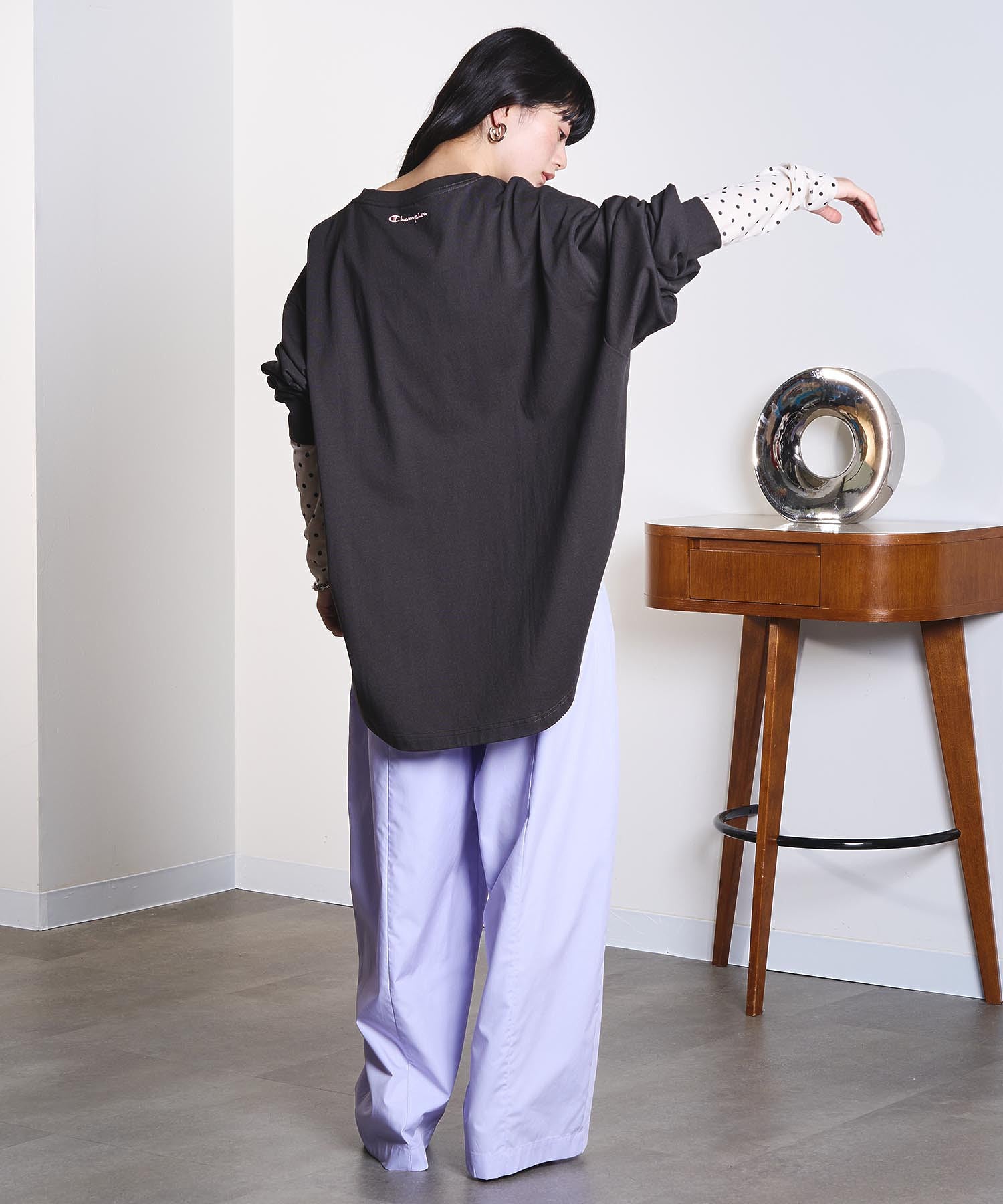 model:163cm 着用サイズ:M