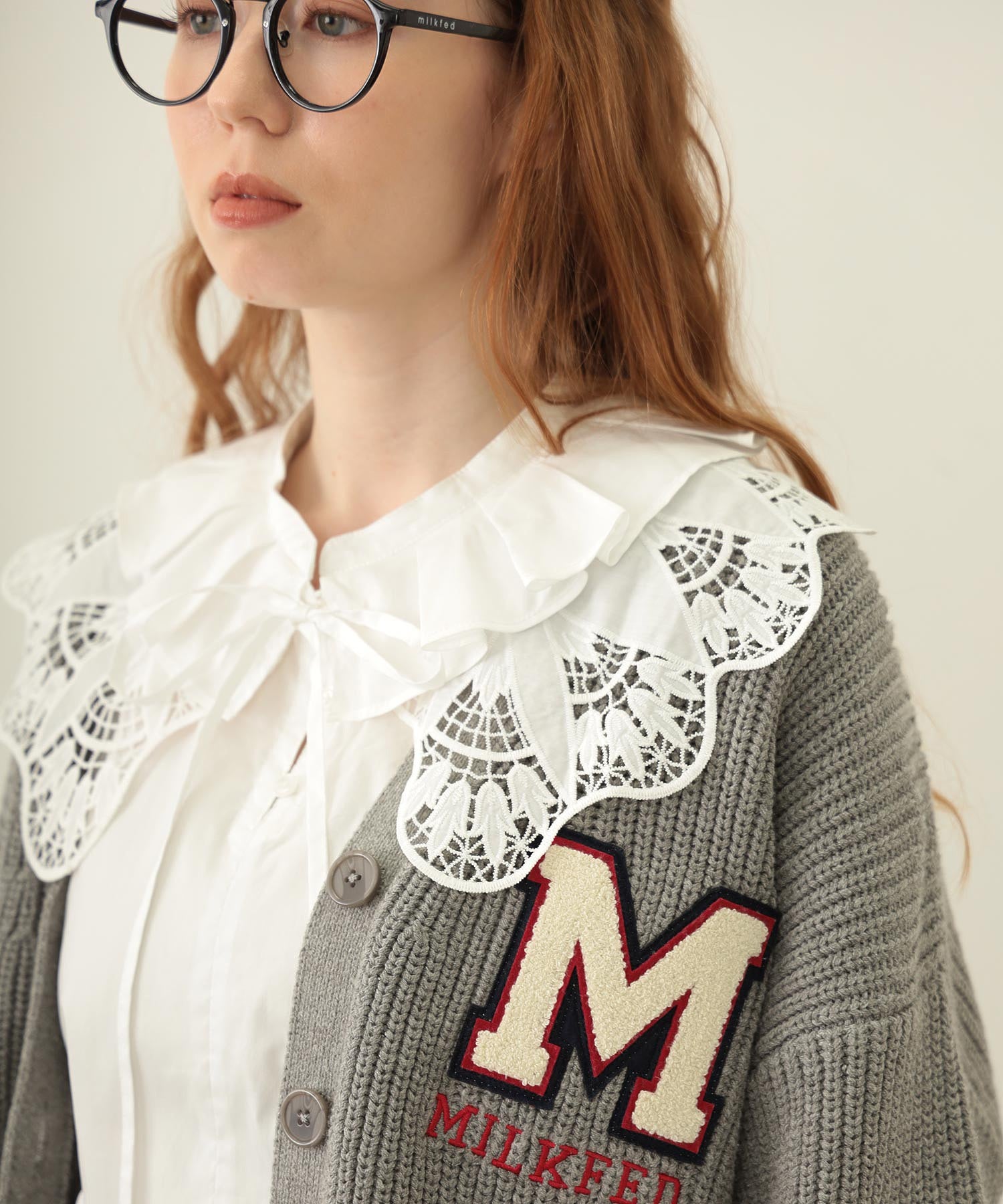 MULTI RUFFLE COLLAR BLOUSE