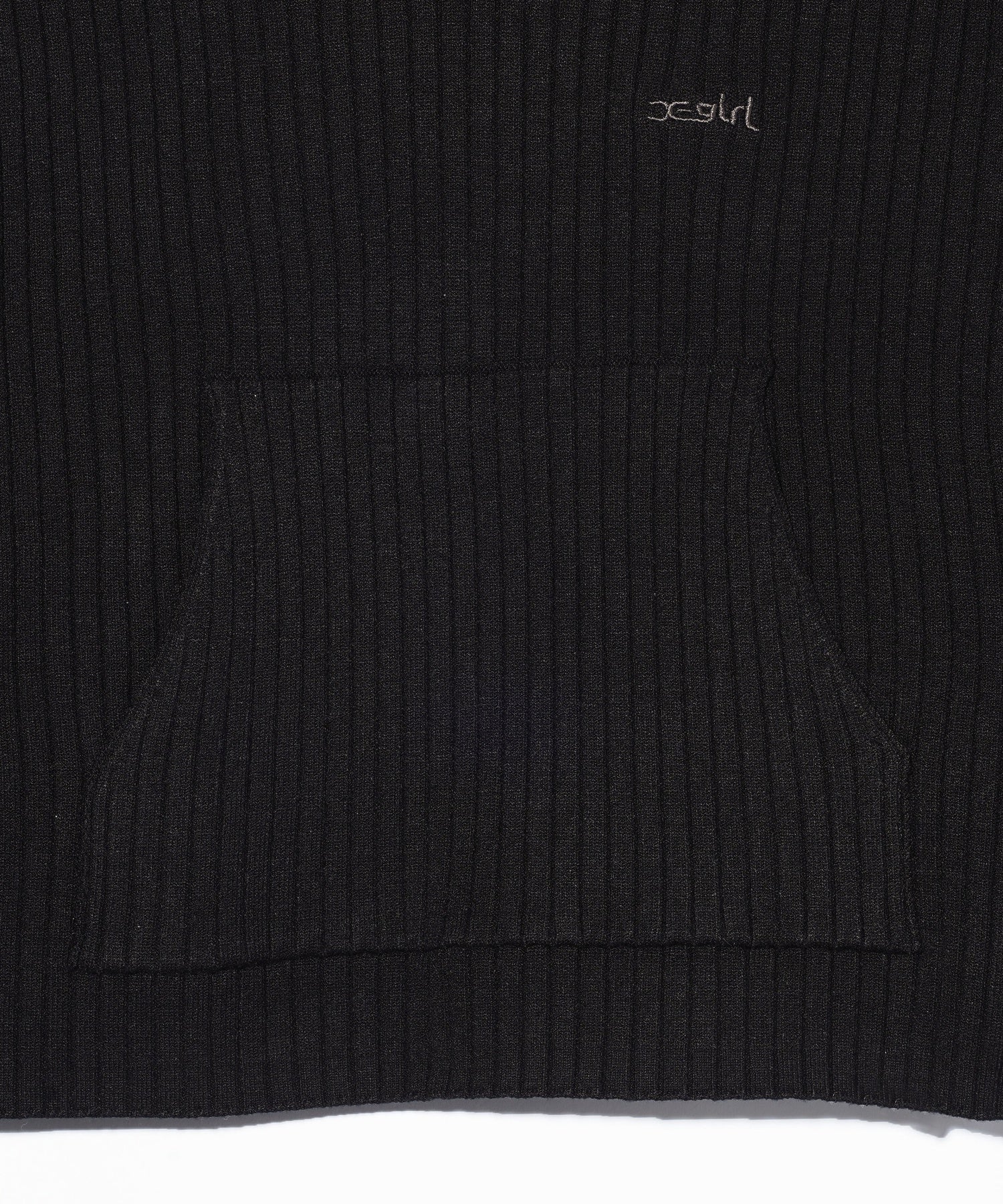 RIB KNIT HOODIE