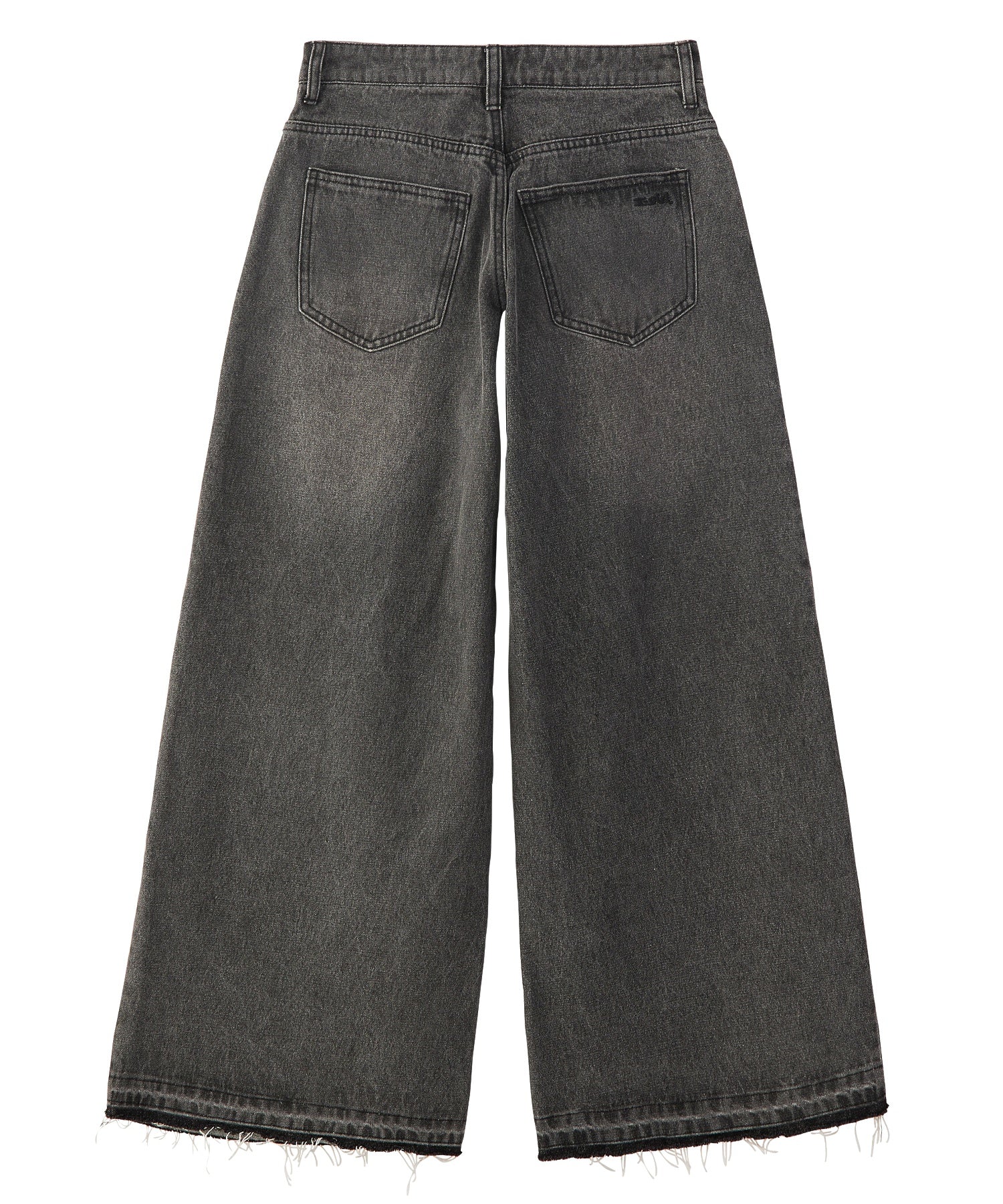 LOW RISE OVERDYED DENIM PANTS