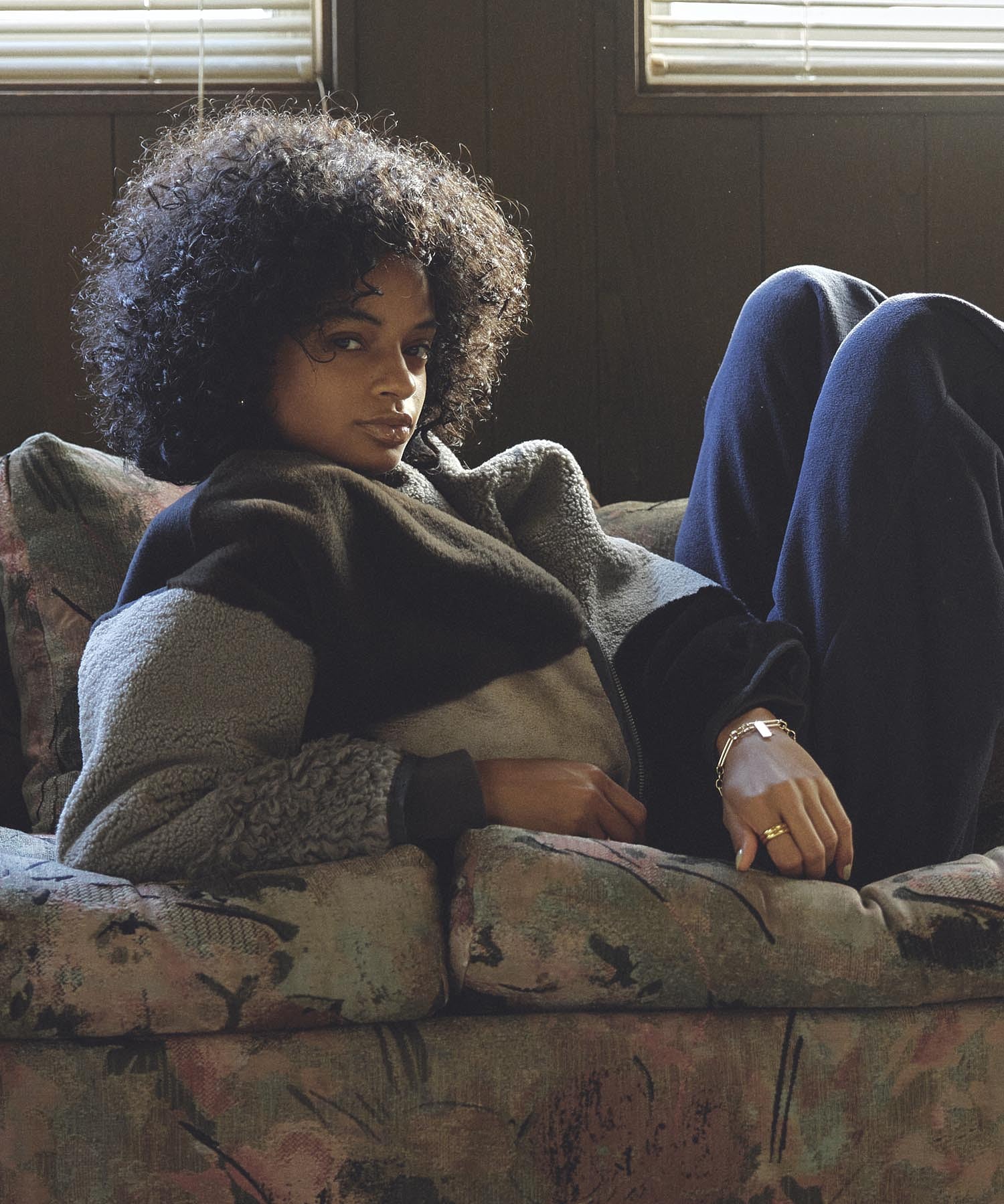 PATCHWORK FAUXFUR COAT