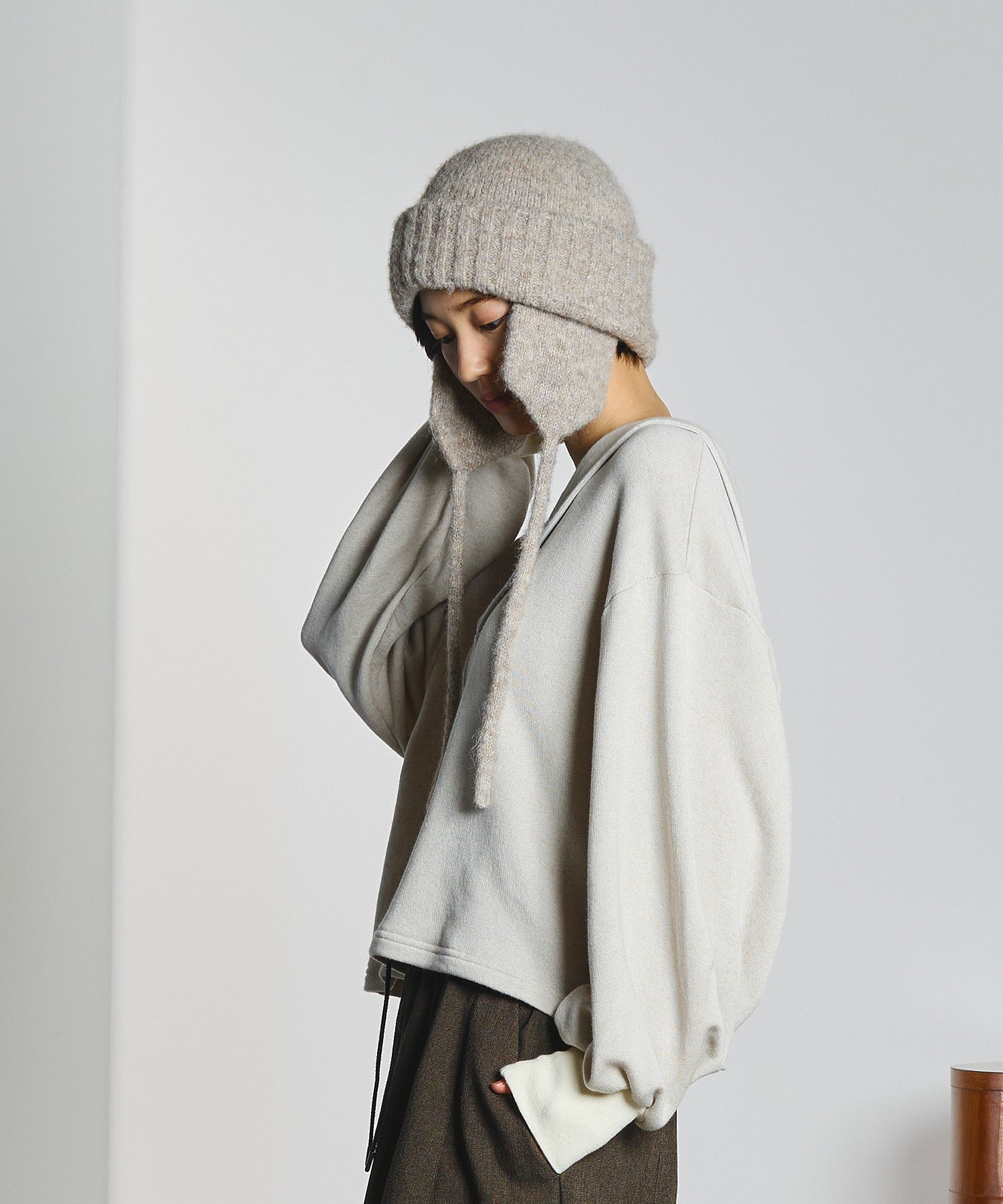 【ROSE BUD別注】EAR FLAP KNIT CAP