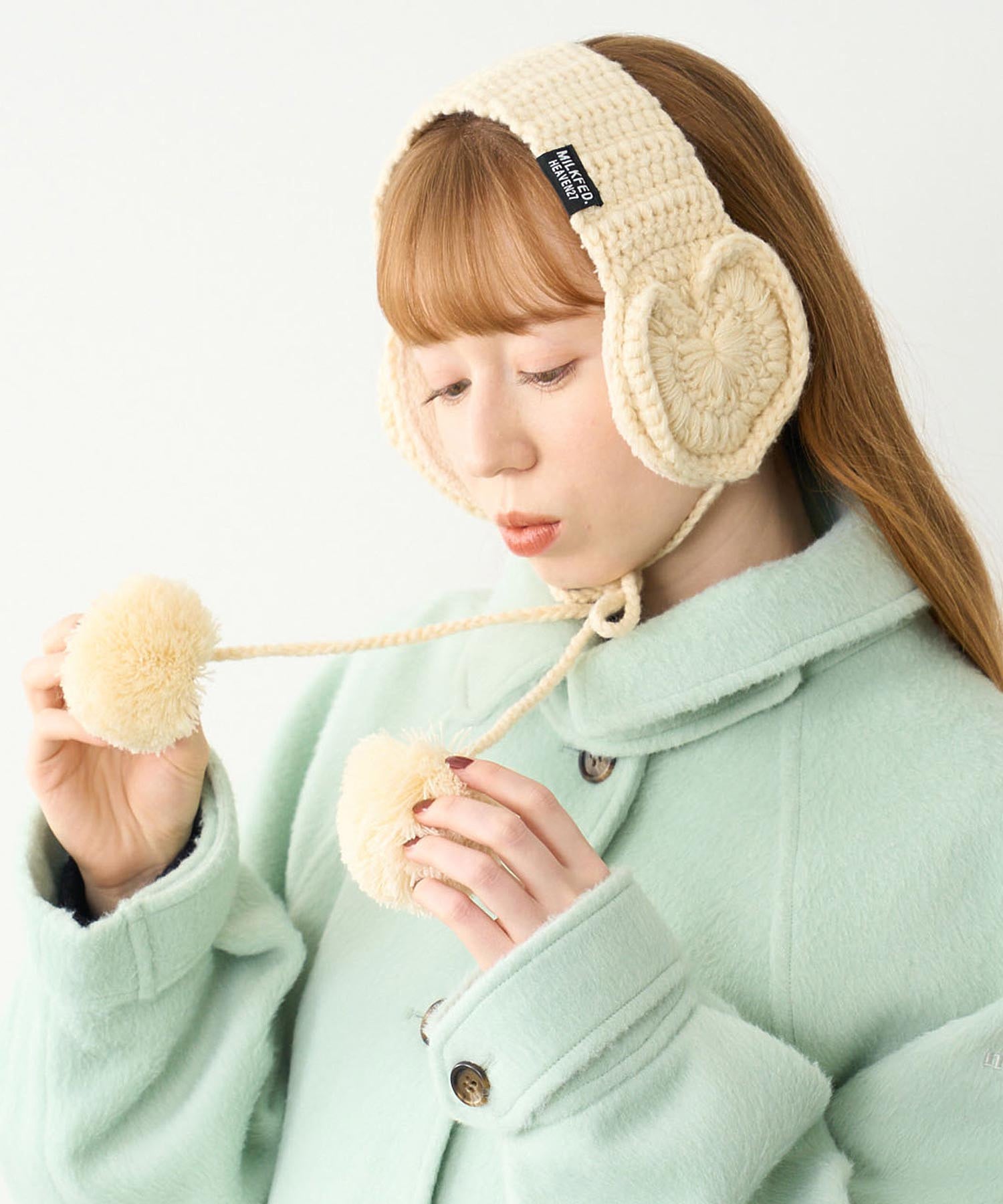 HEART KNIT EARMUFFS