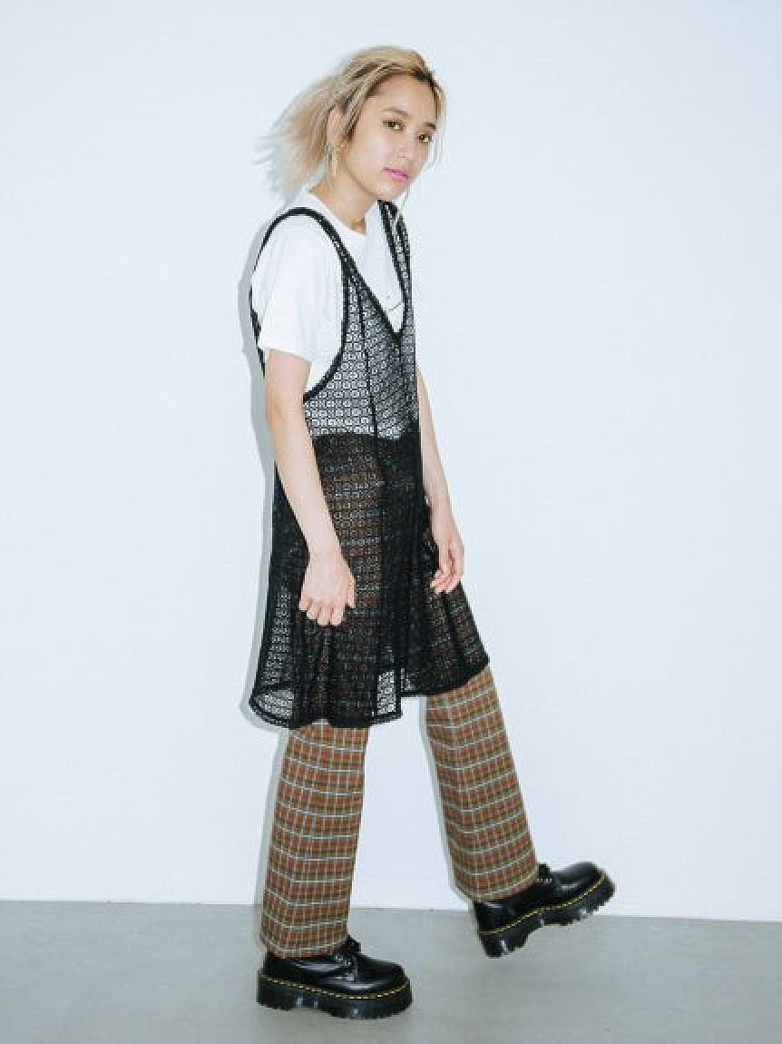 CLASSIC COLOR PLAID FLARE PANTS X-girl