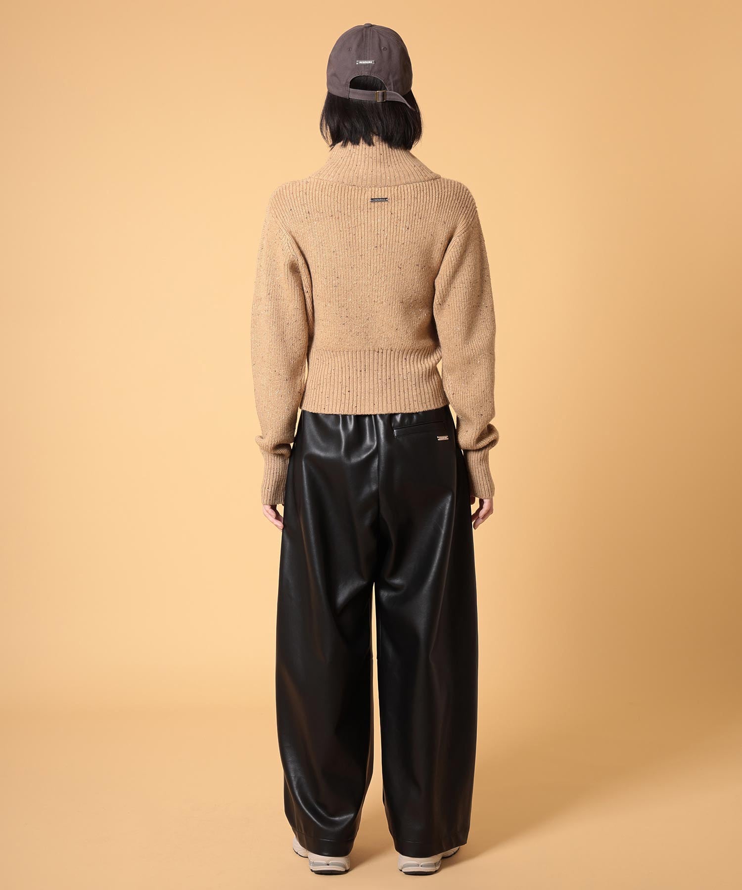 ネップジップアップセーター