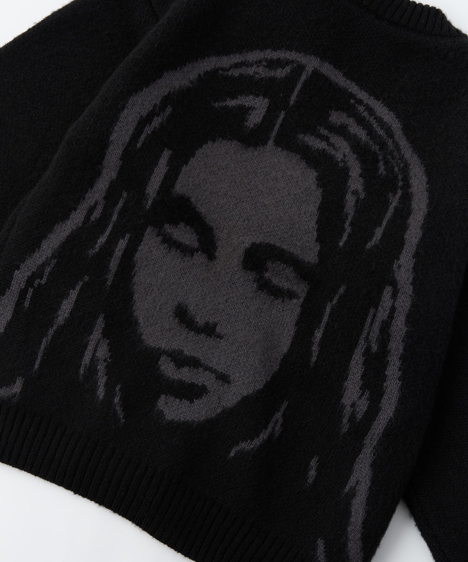 FACE JACQUARD KNIT CARDIGAN