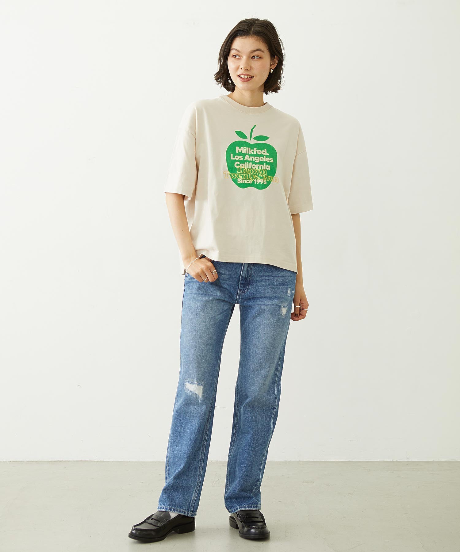 APPLE EMBROIDERY S/S TEE