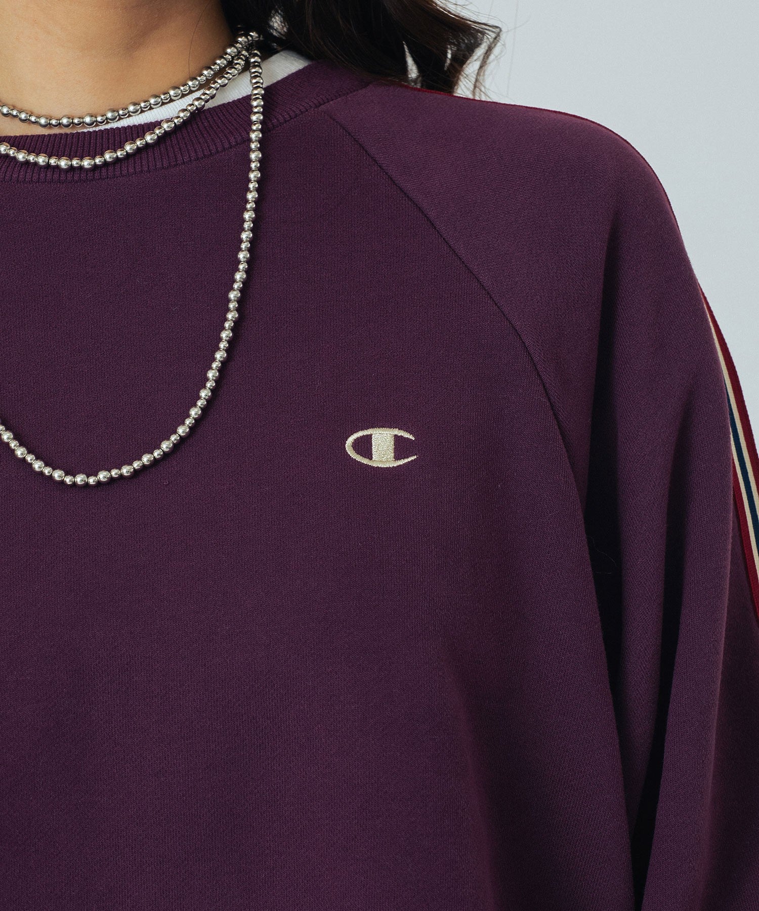 【Champion別注】ROSE BUD×Champion SIDE LINE SWEAT
