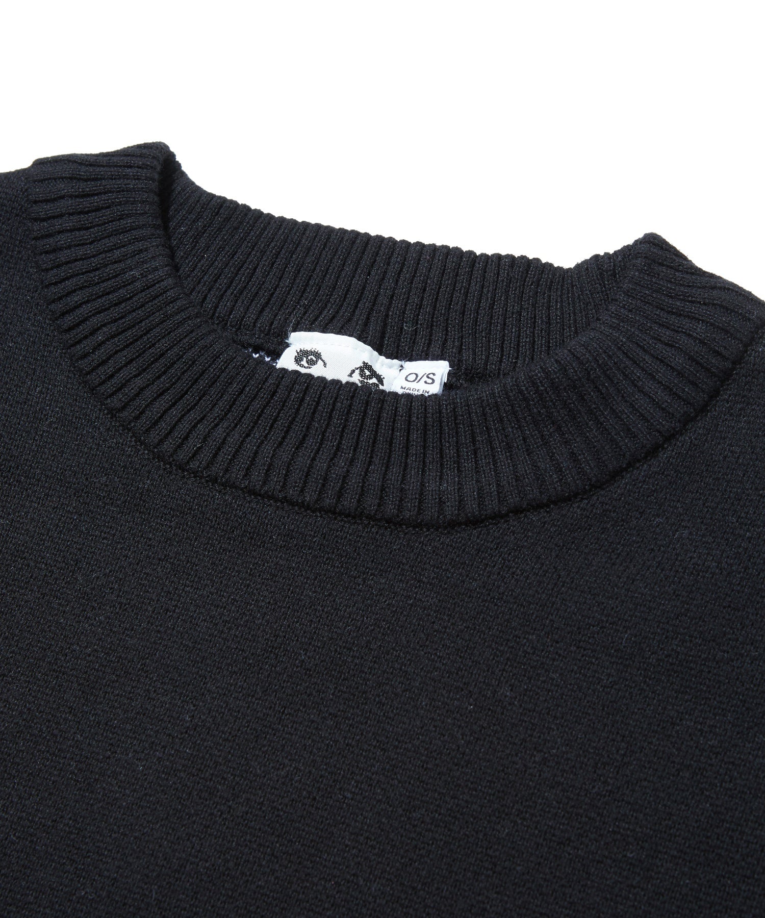 HAND DRAWN LOGO AND FACE KNIT TOP