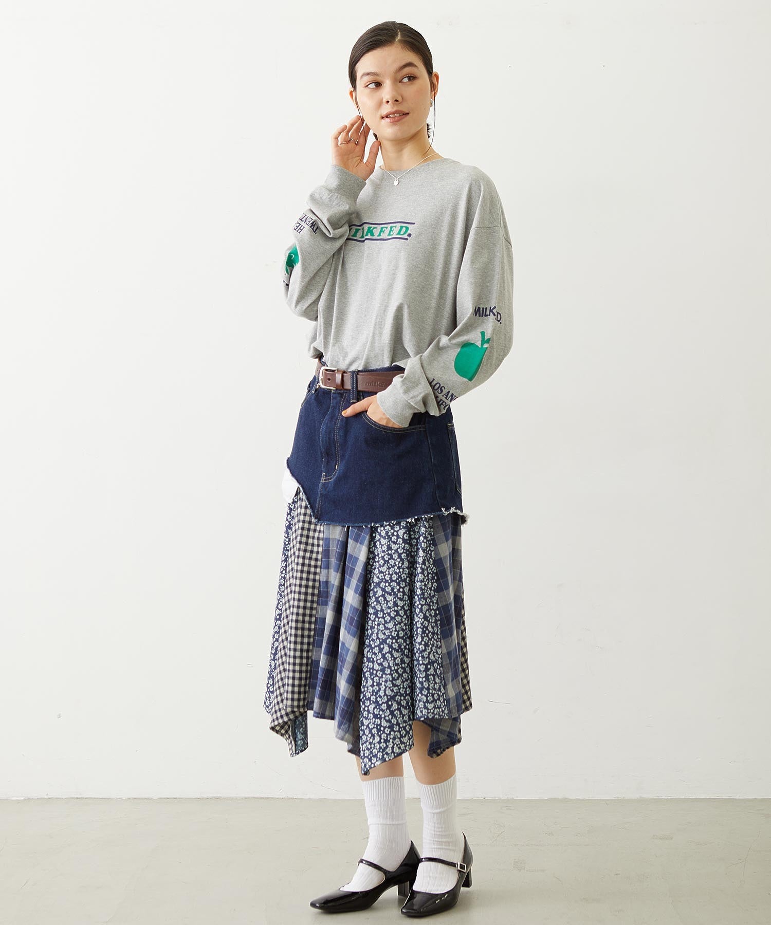 FRUIT SLEEVE PRINT L/S TEE