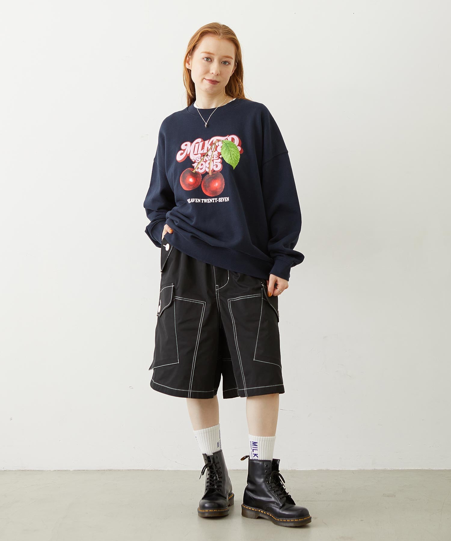 CHERRY LOGO SWEAT TOP