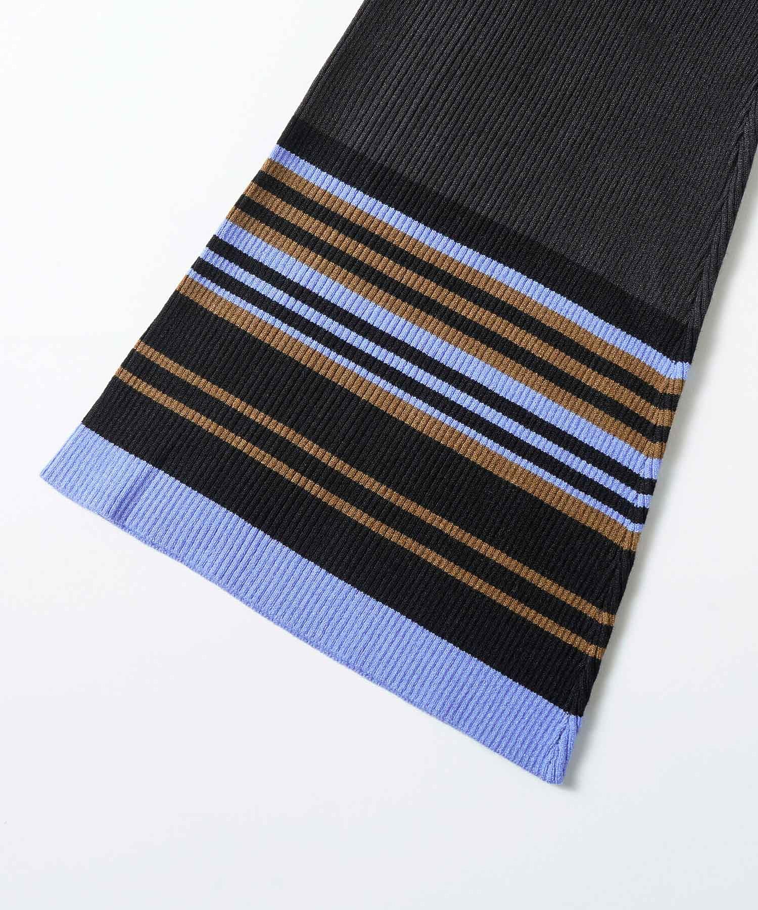 PARTIAL STRIPE KNIT PANTS X-girl