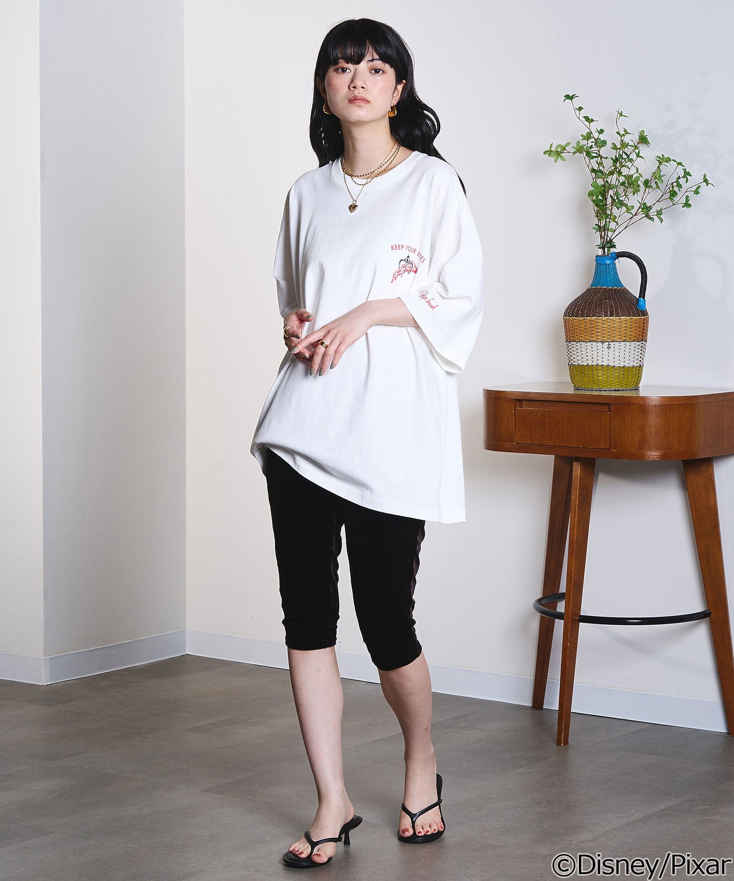 model:163cm 着用サイズ:L