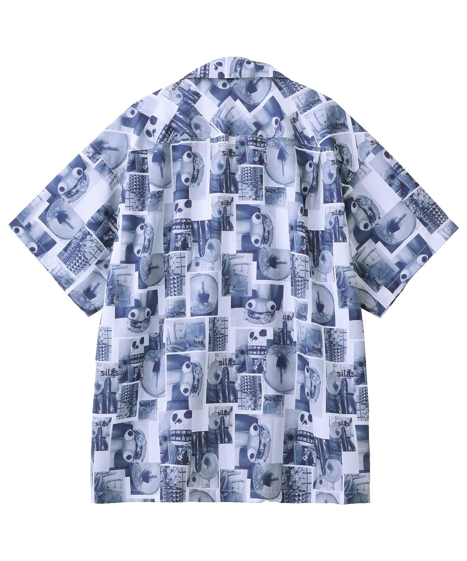 PHOTO PATTERN OPEN COLLAR S/S SHIRT SILAS