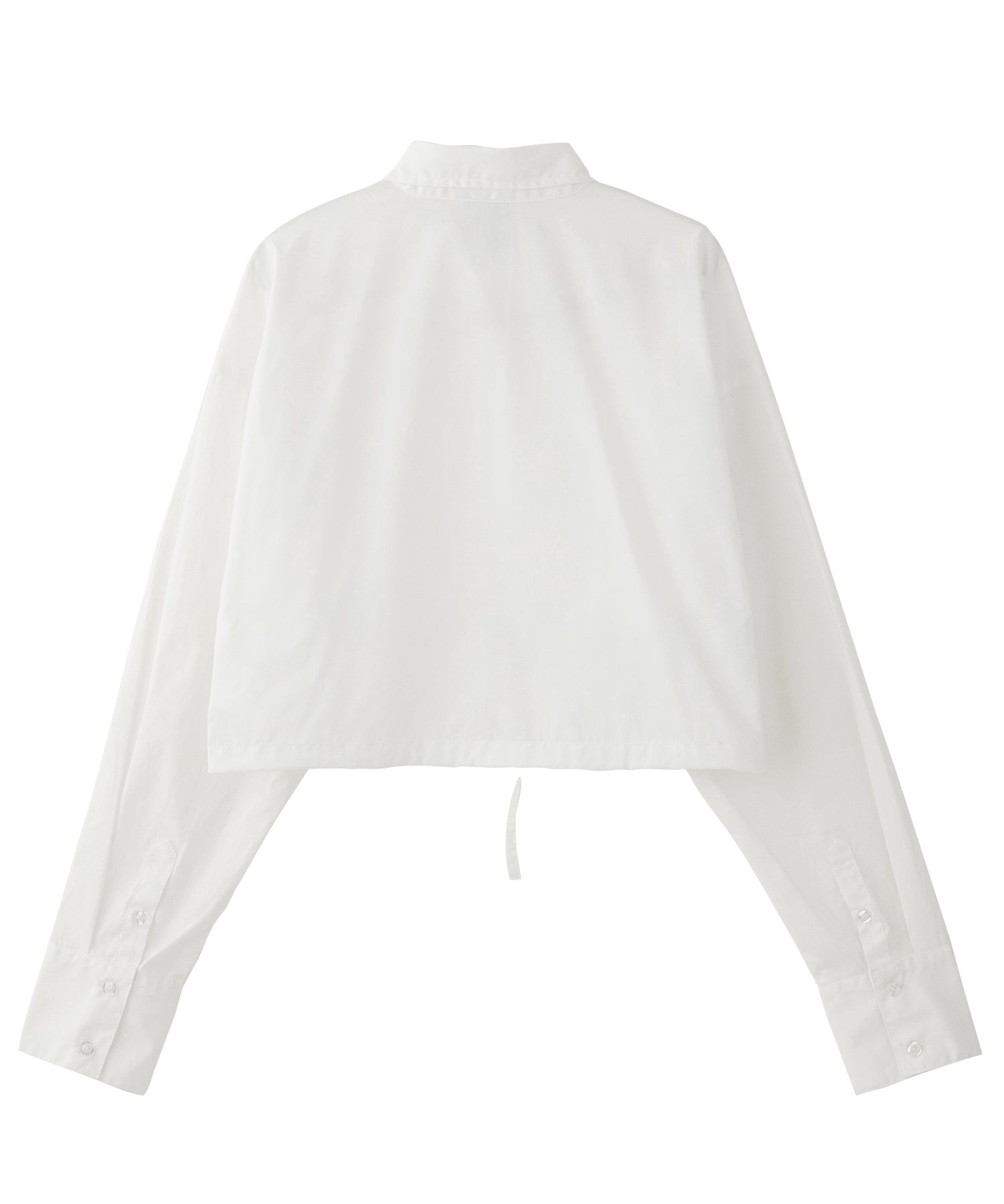 FACE LABEL CROPPED L/S SHIRT