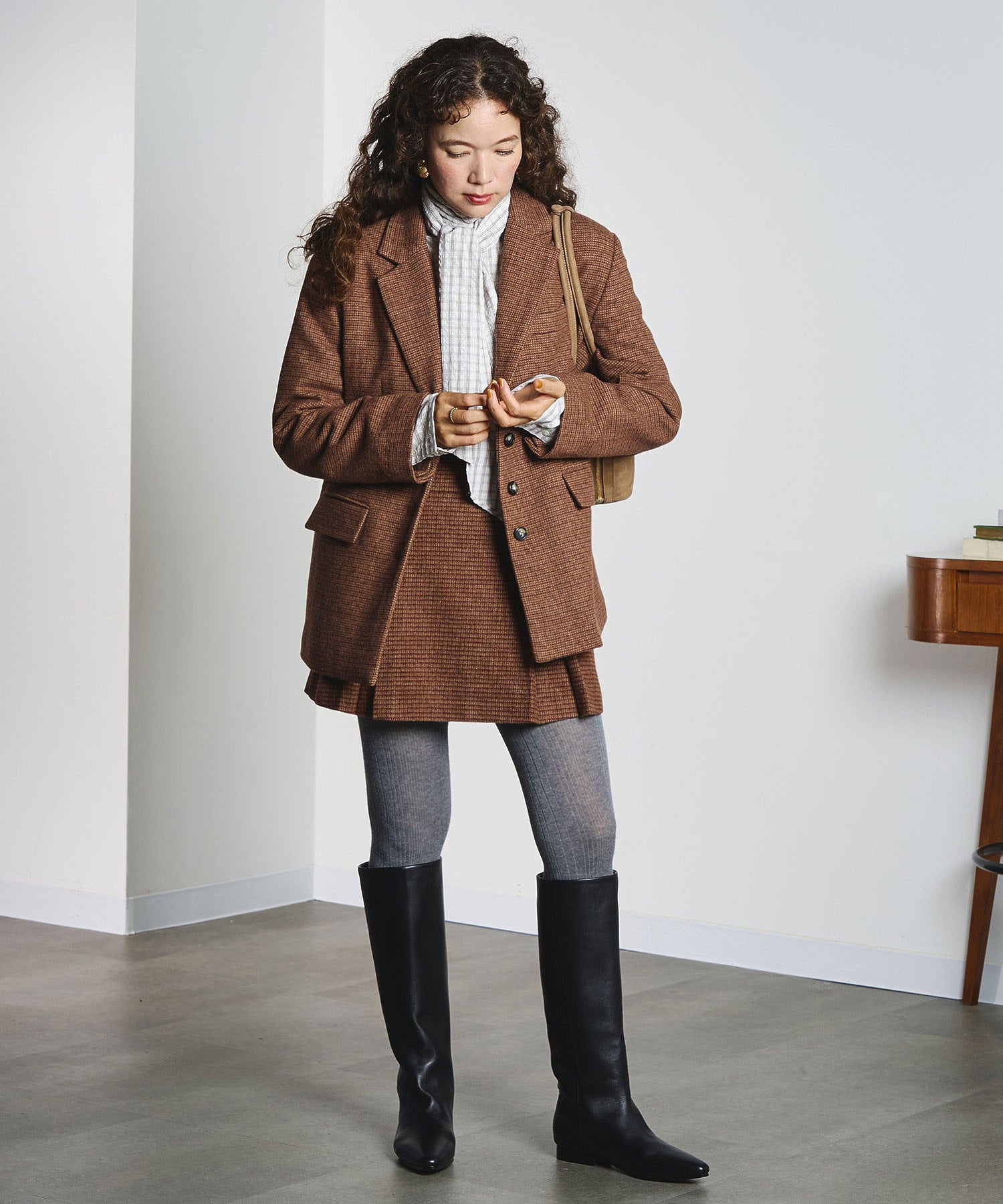 REMME/LEATHER LONG BOOTS