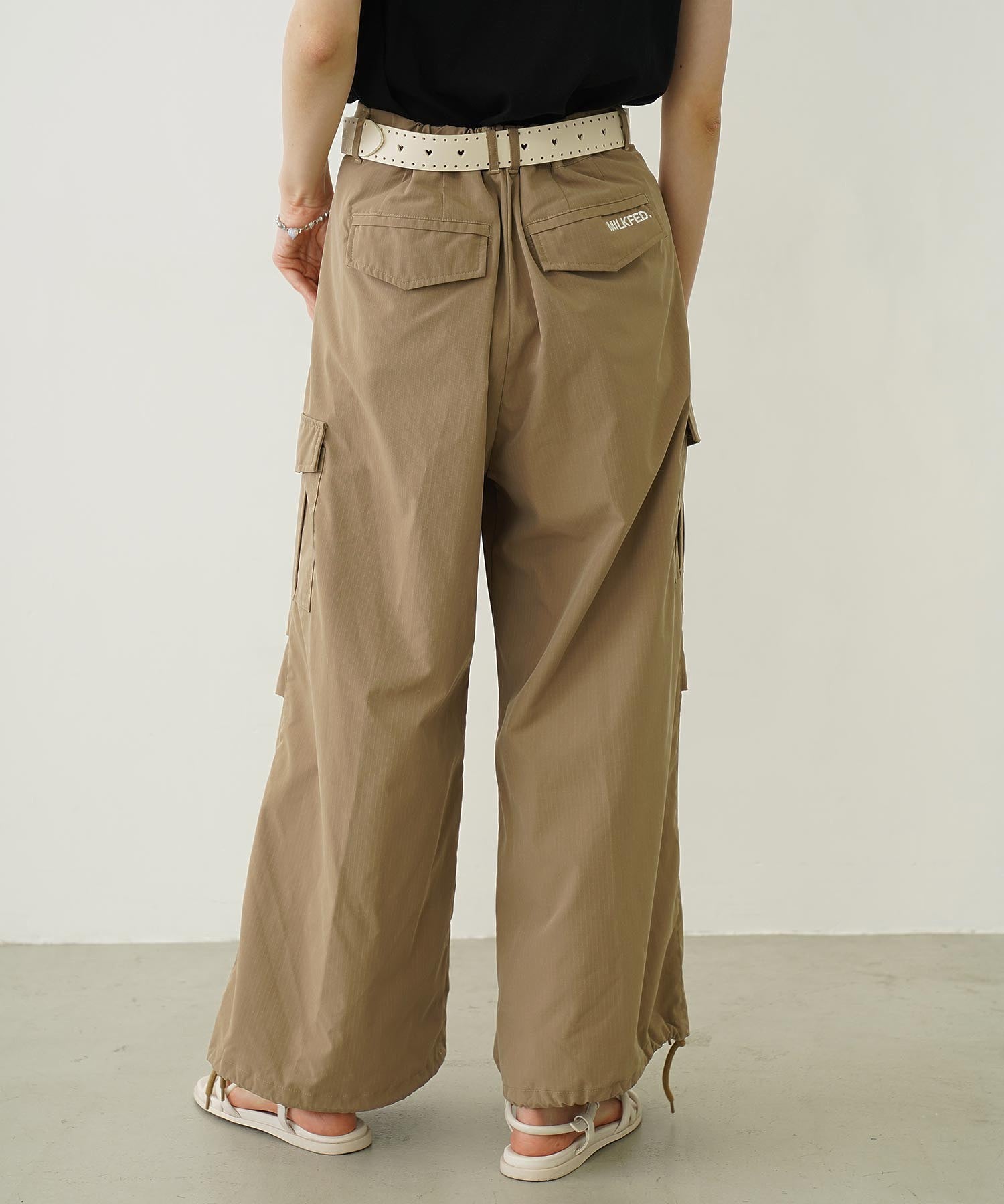 MILITARY WIDE LEG PANTS